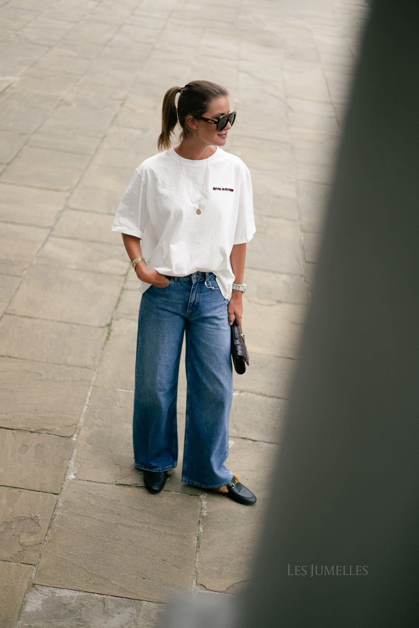 Rive gauche T-shirt wit