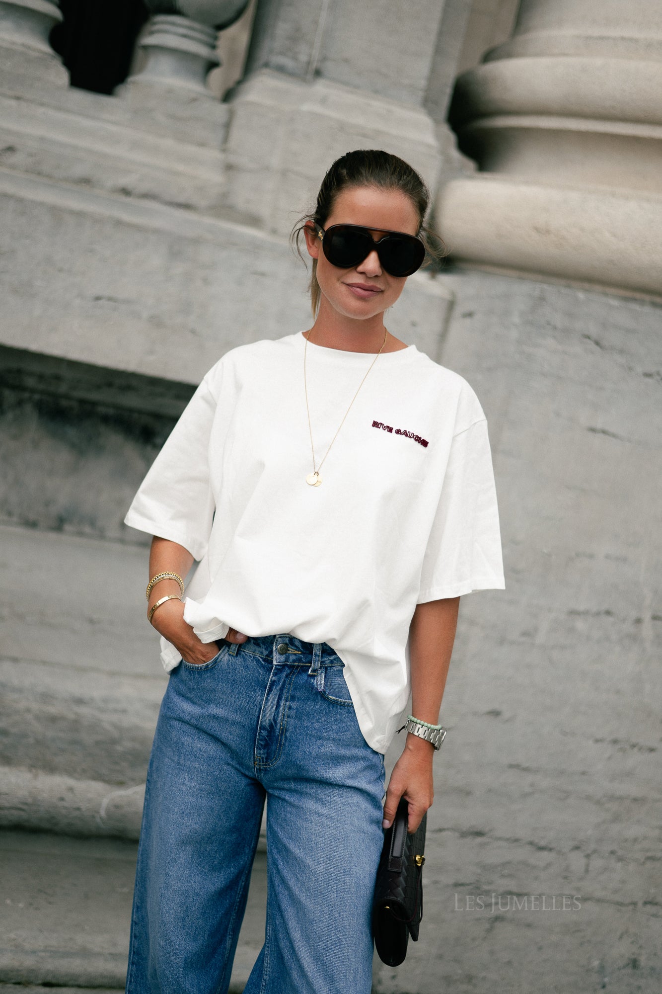 Rive gauche T-shirt wit