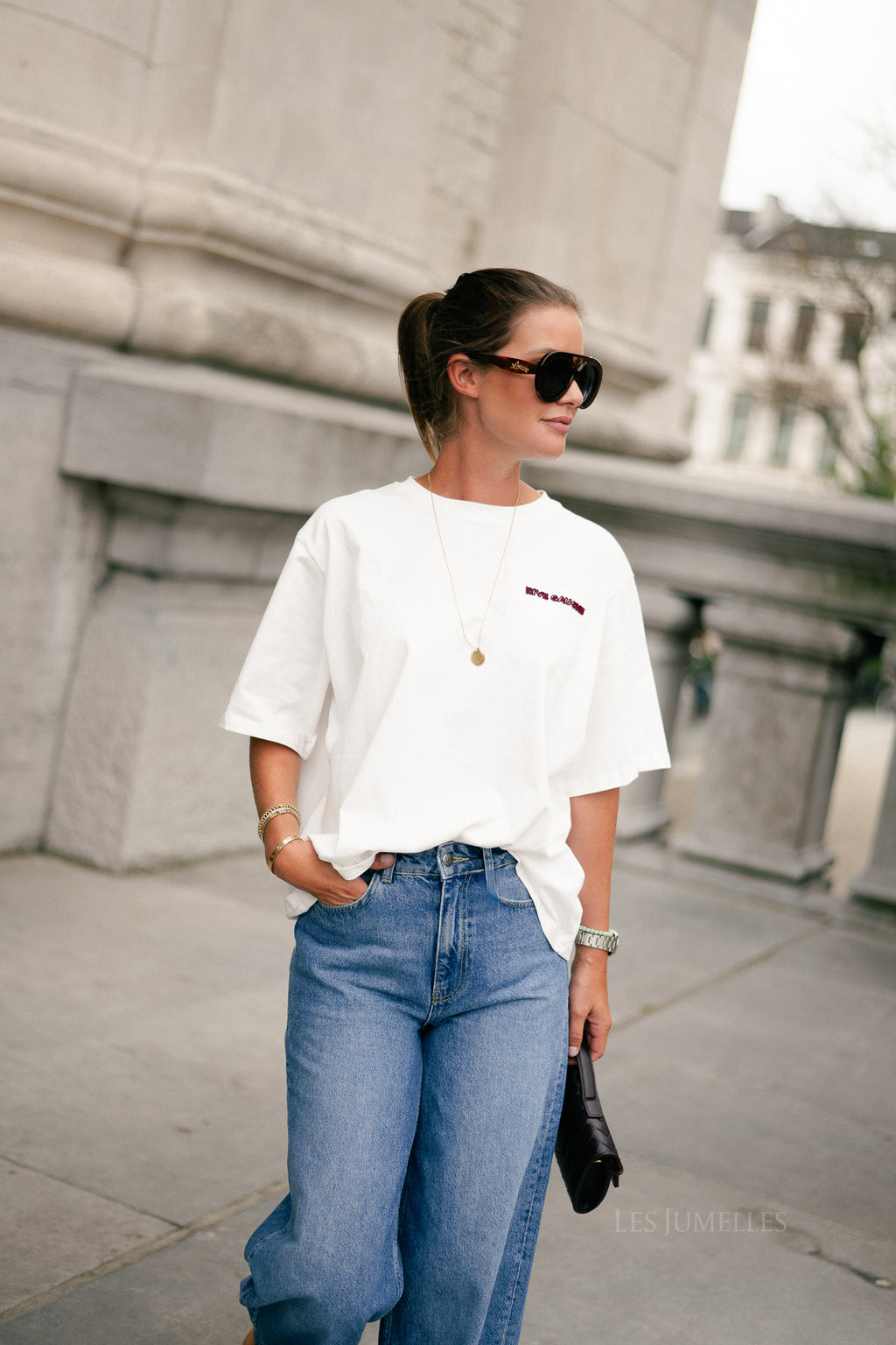 Rive gauche T-shirt wit
