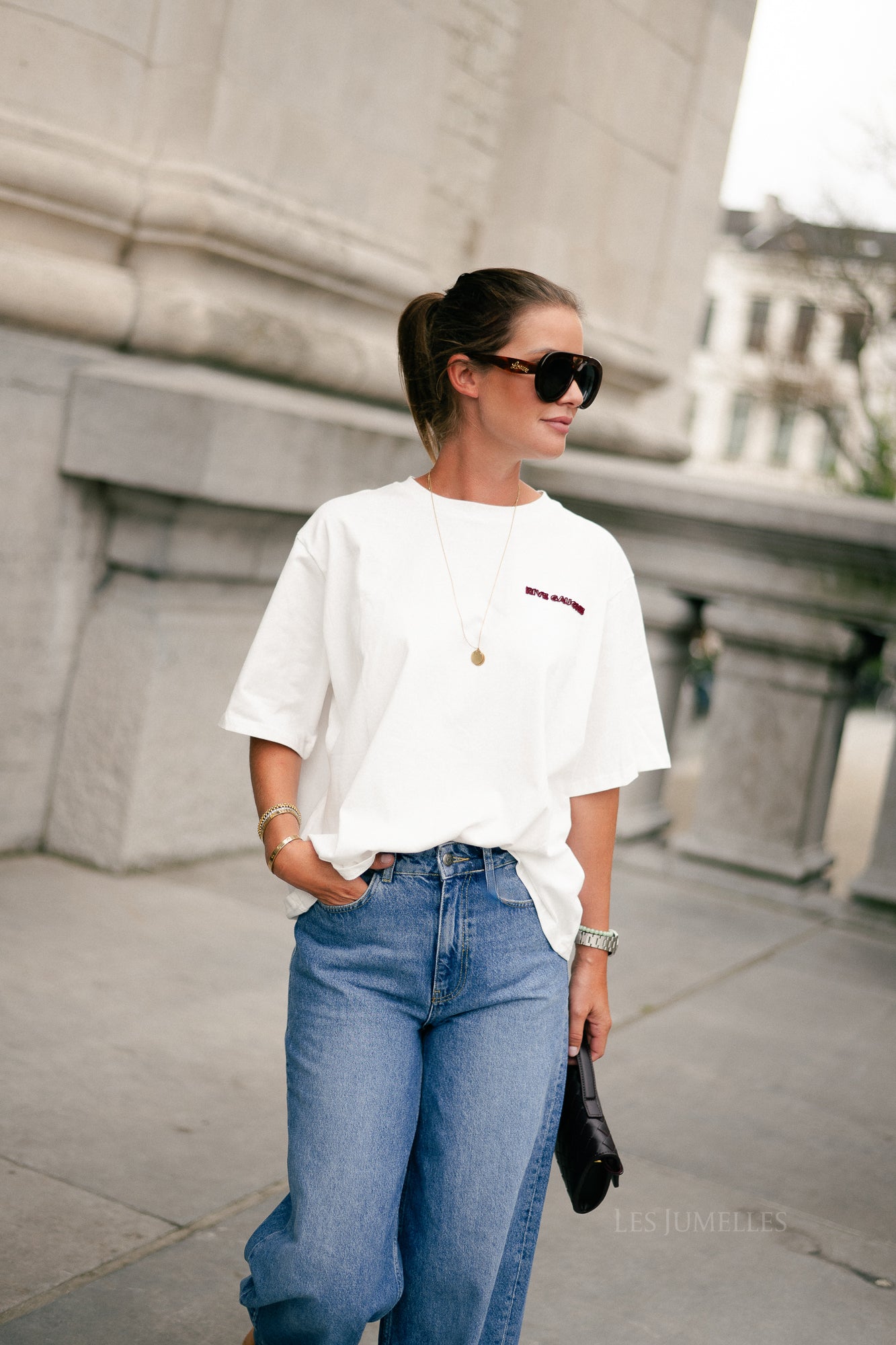 Rive gauche T-shirt wit
