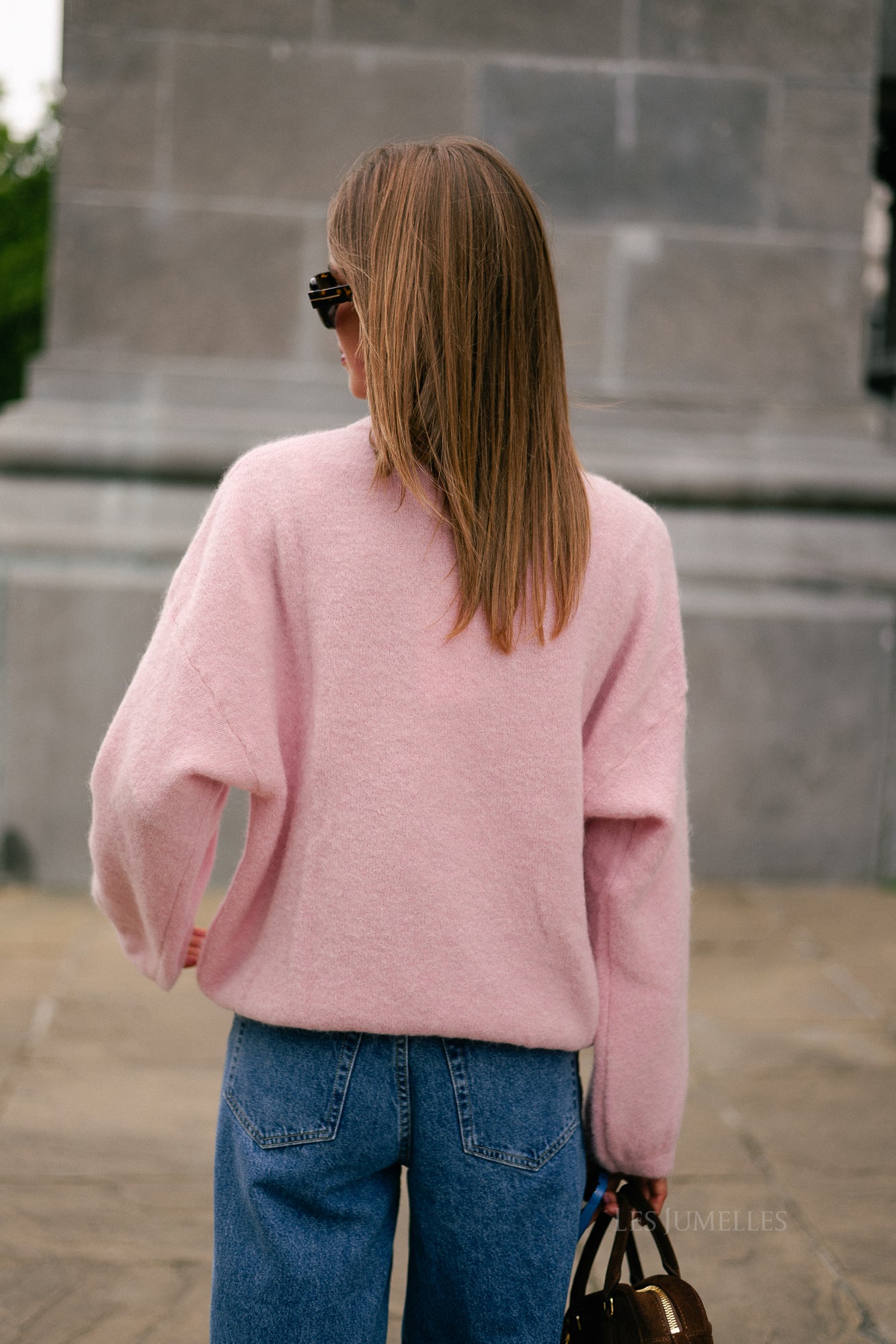Morgane LS knitted jumper light pink