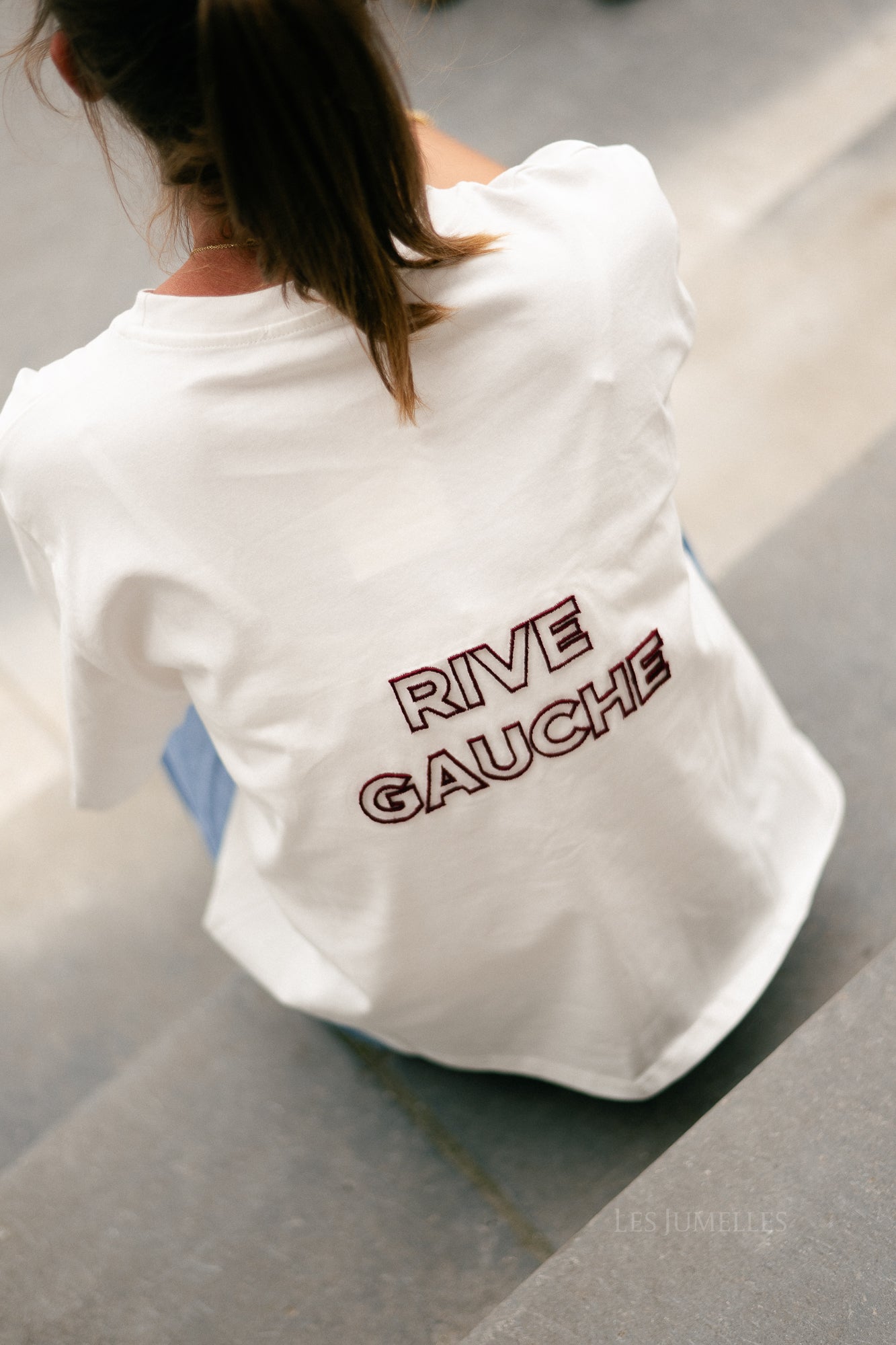 Rive gauche T-Shirt weiß