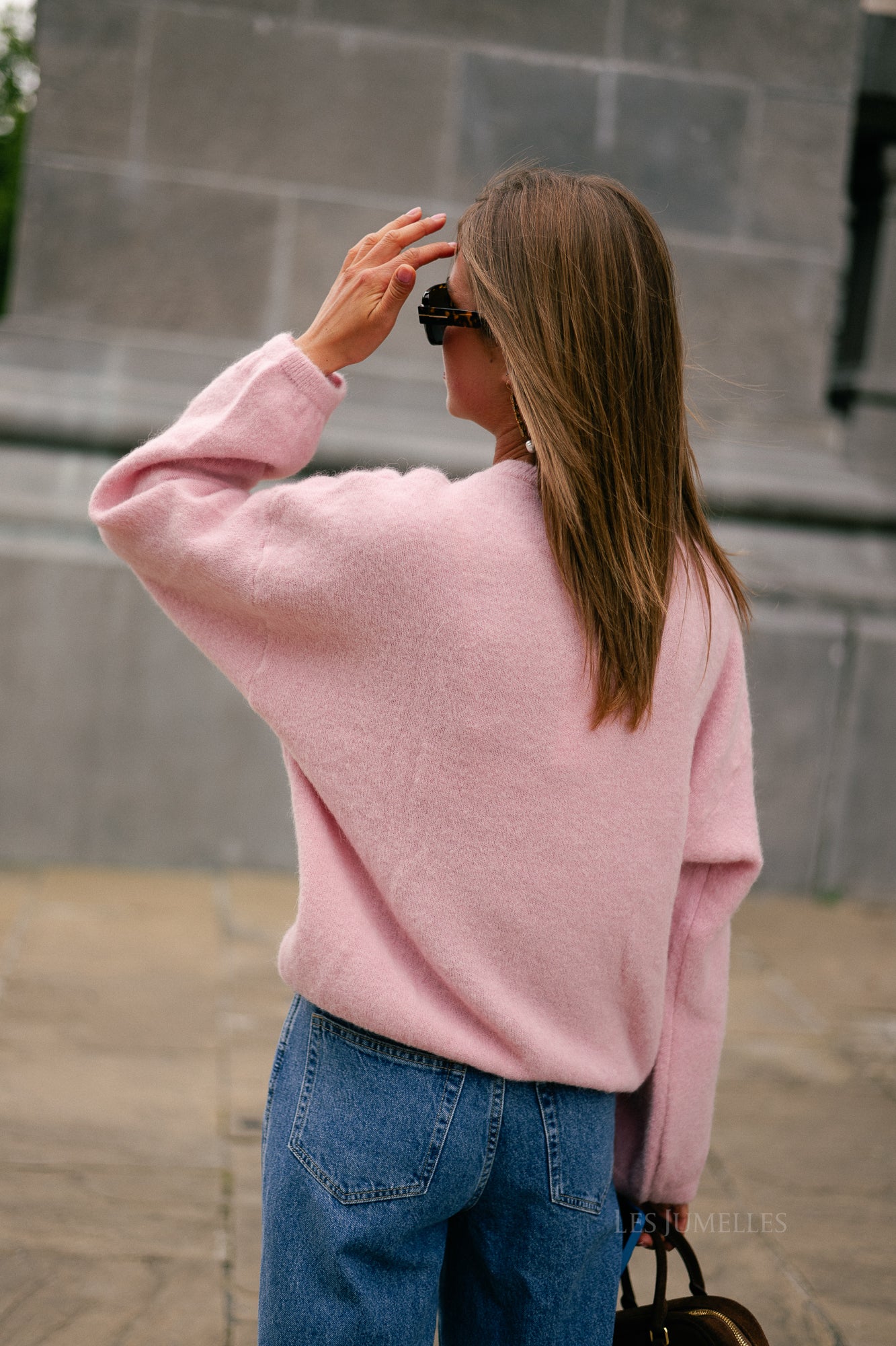 Morgane LS knitted jumper light pink