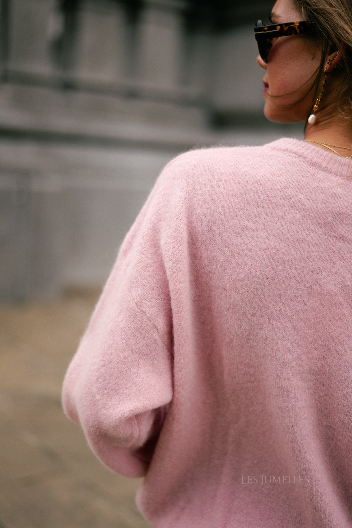 Morgane LS knitted jumper light pink