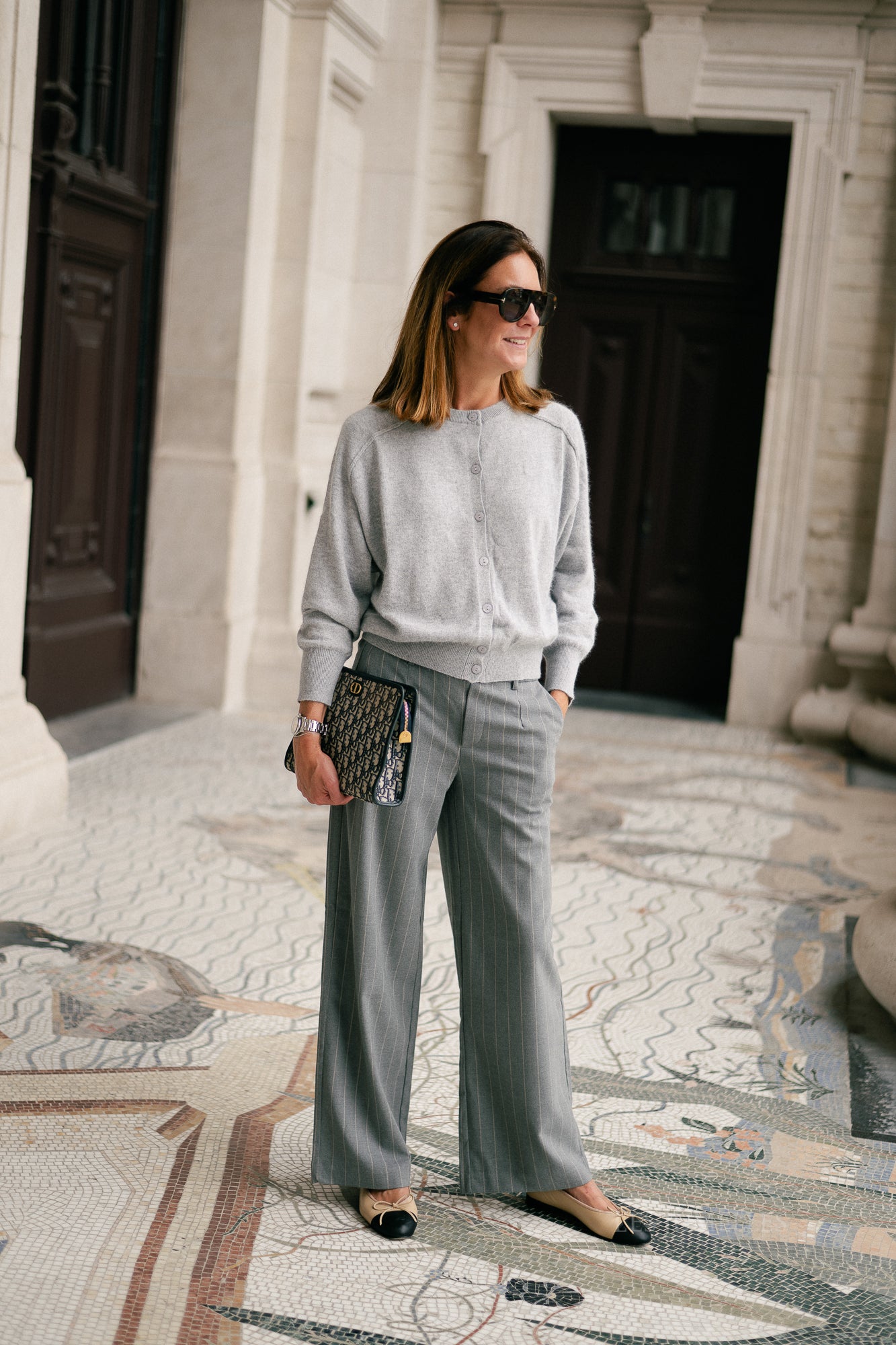 Giulia cardigan light grey