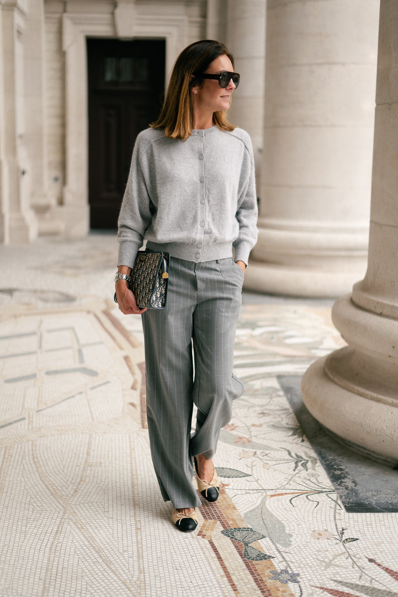 Giulia cardigan light grey