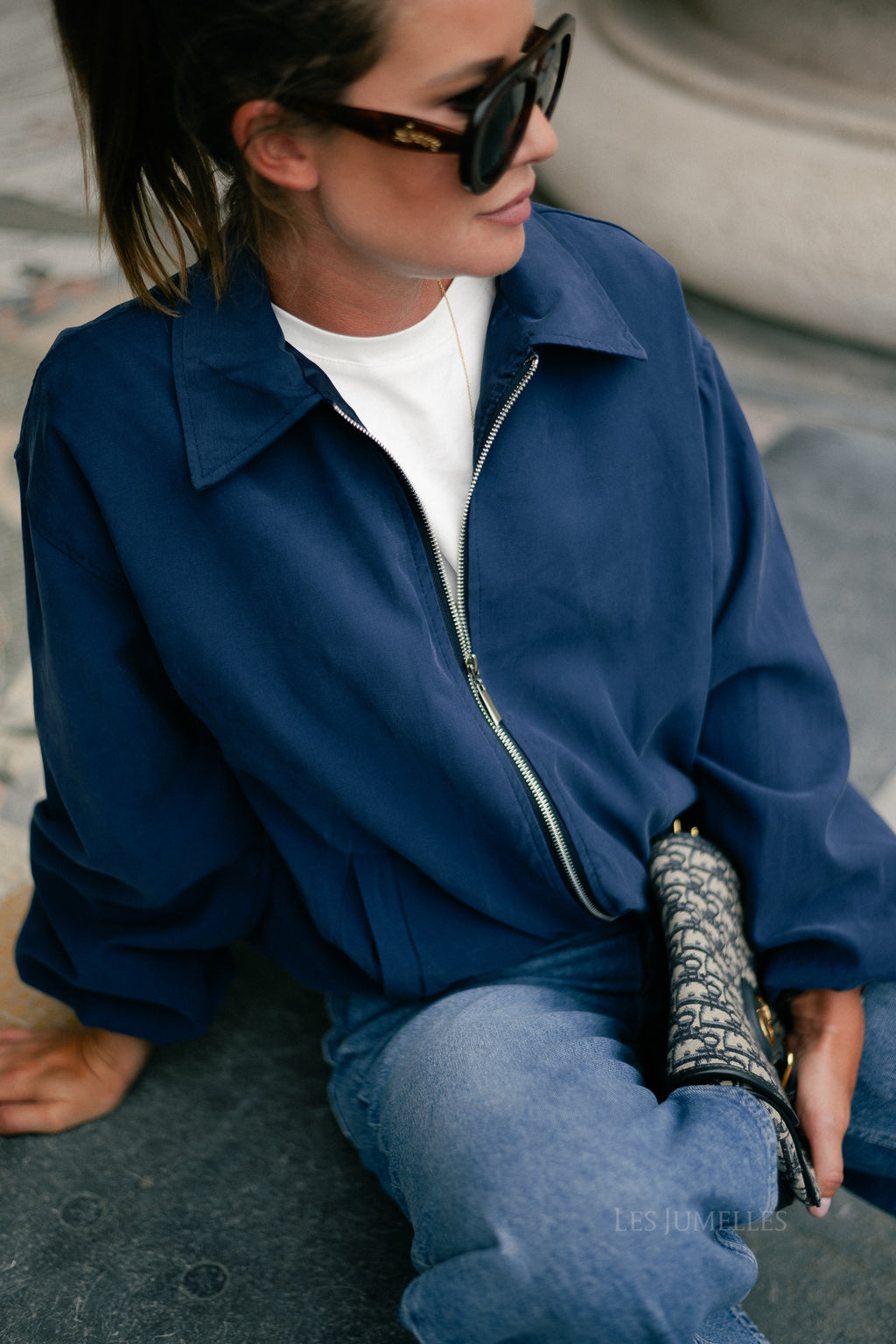 Evelyn jacket navy blue