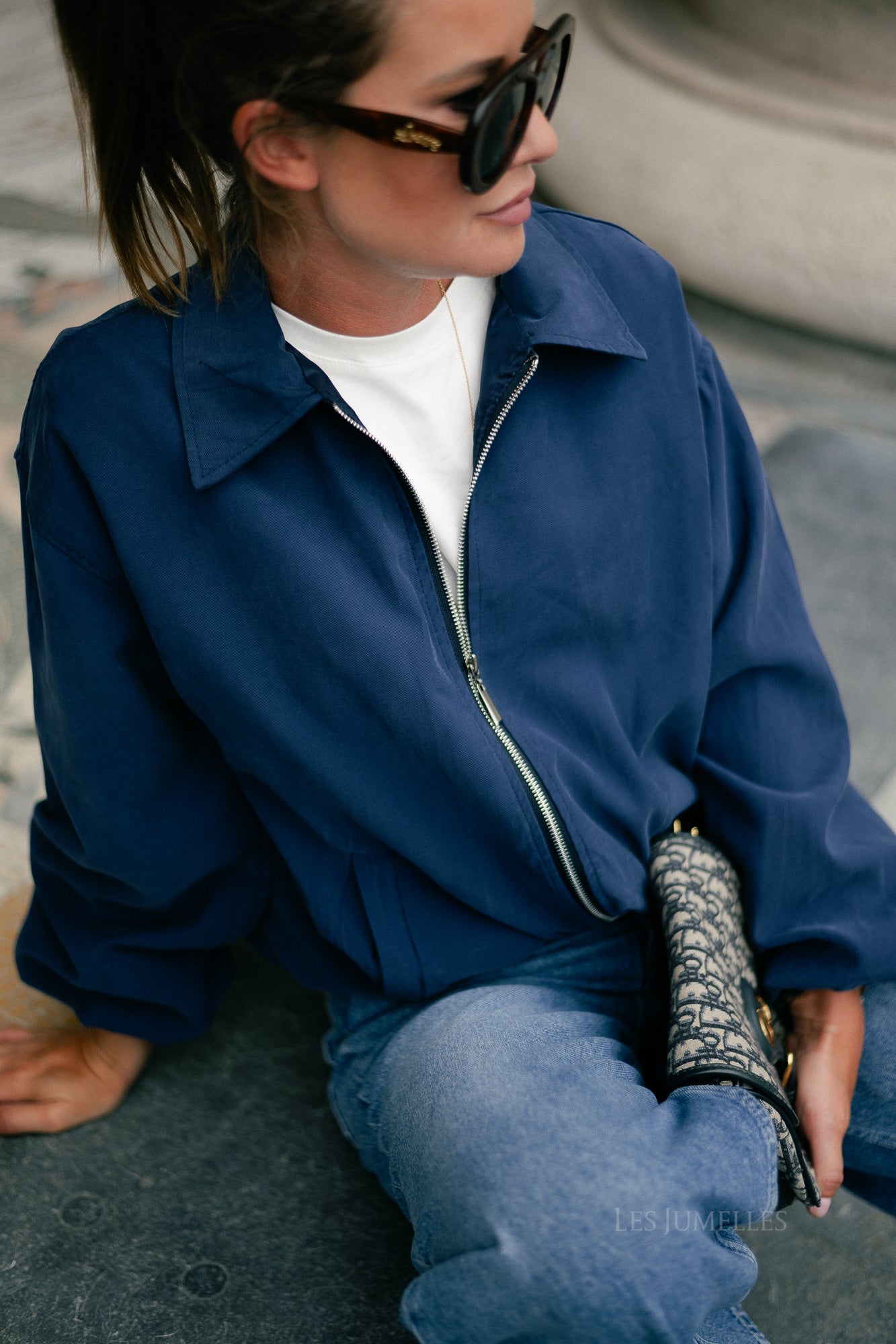 Evelyn jacket navy blue