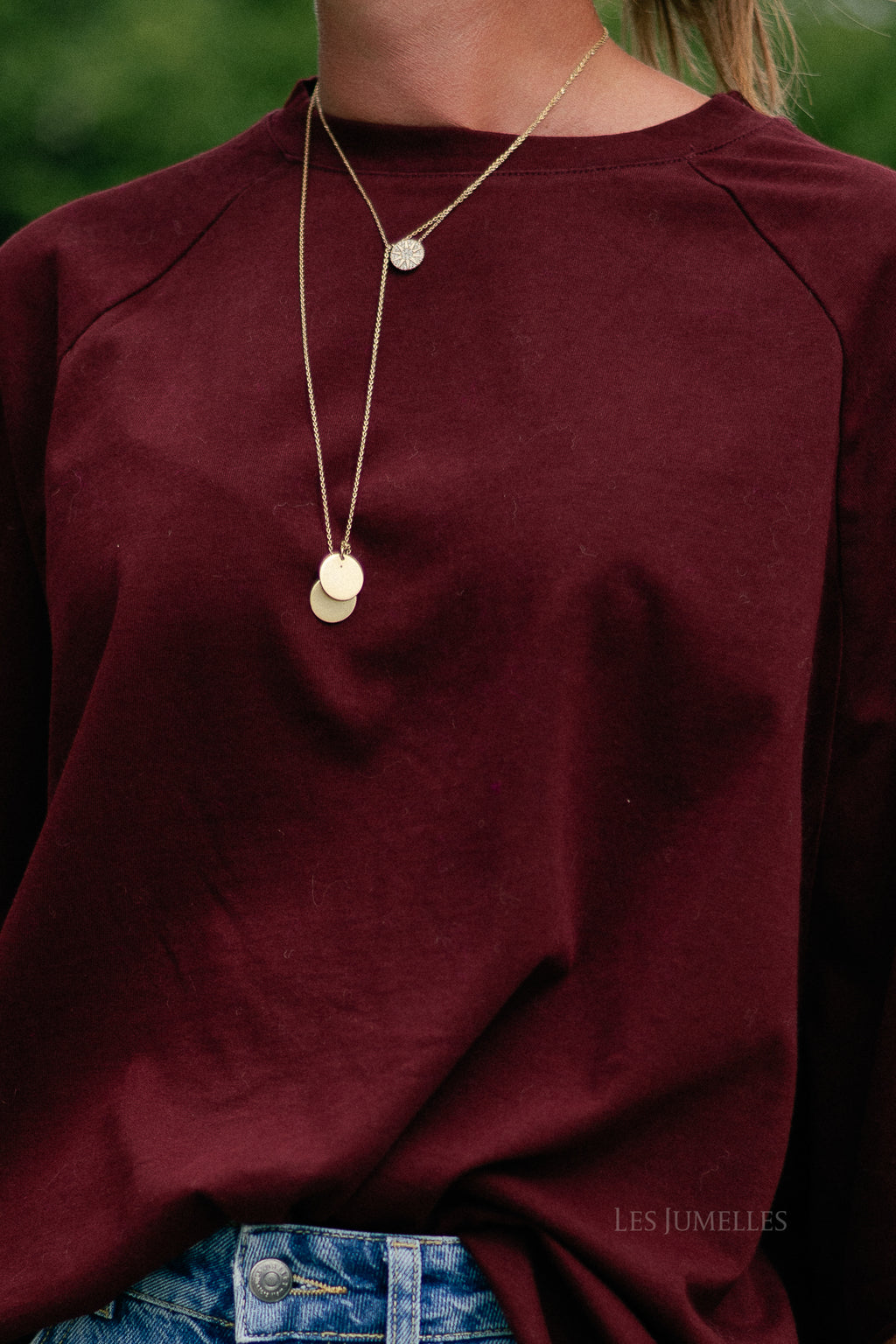 T-shirt Jeanne bordeaux