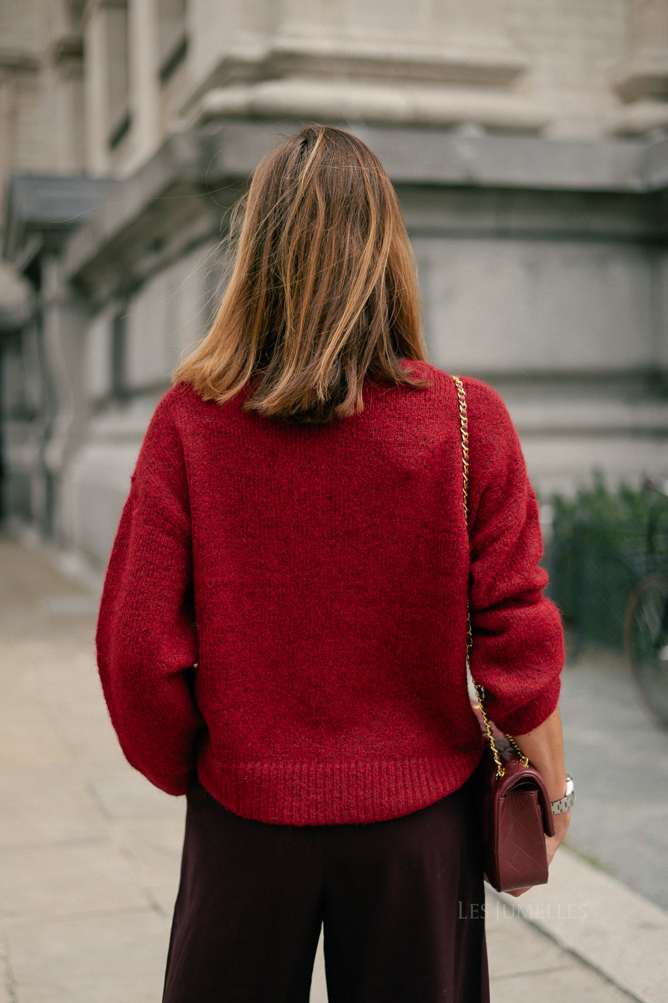 OBJSaggia LS pullover karanda red/melange
