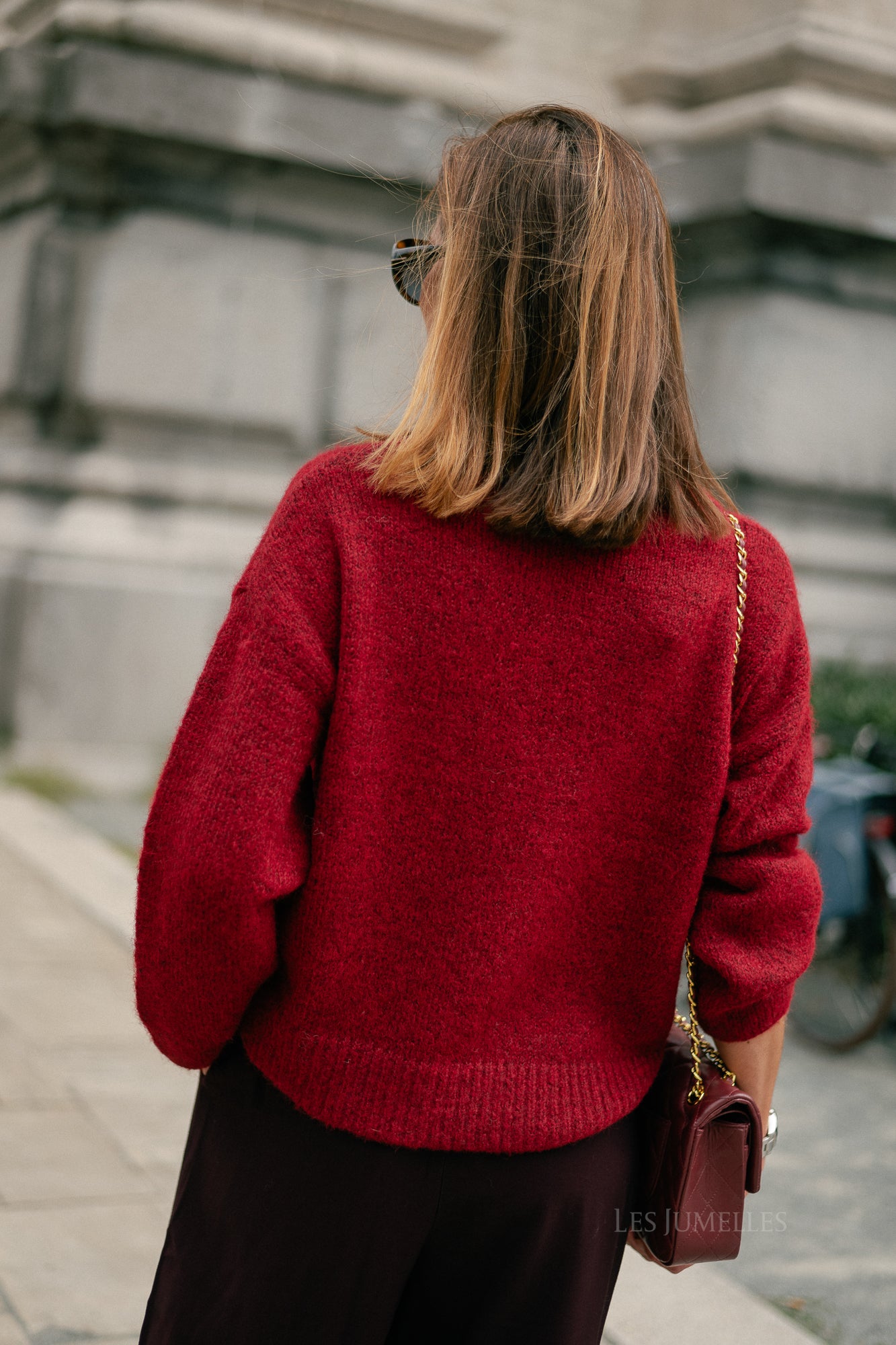 OBJSaggia LS pullover karanda red/melange