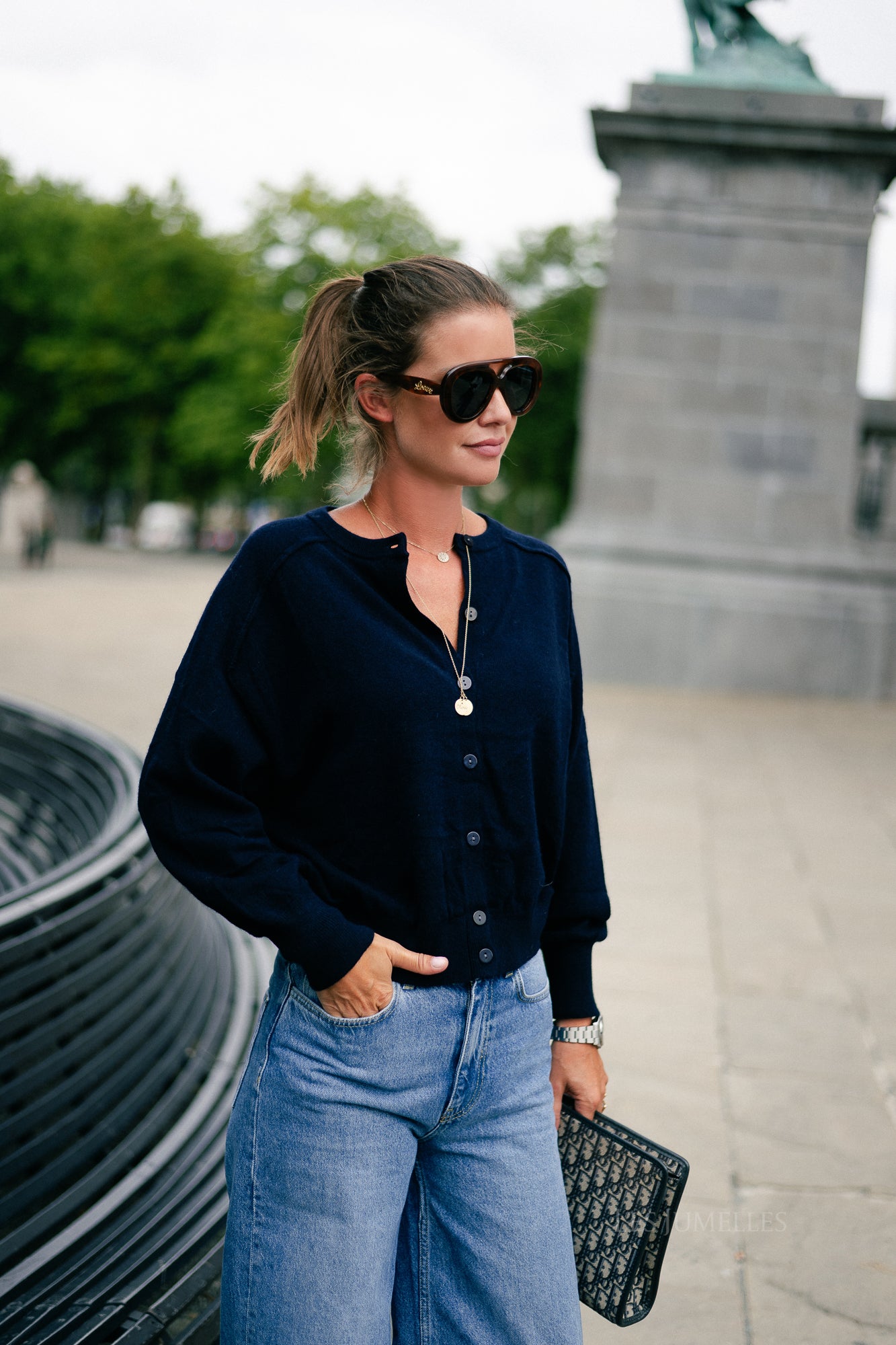 Giulia cardigan navy