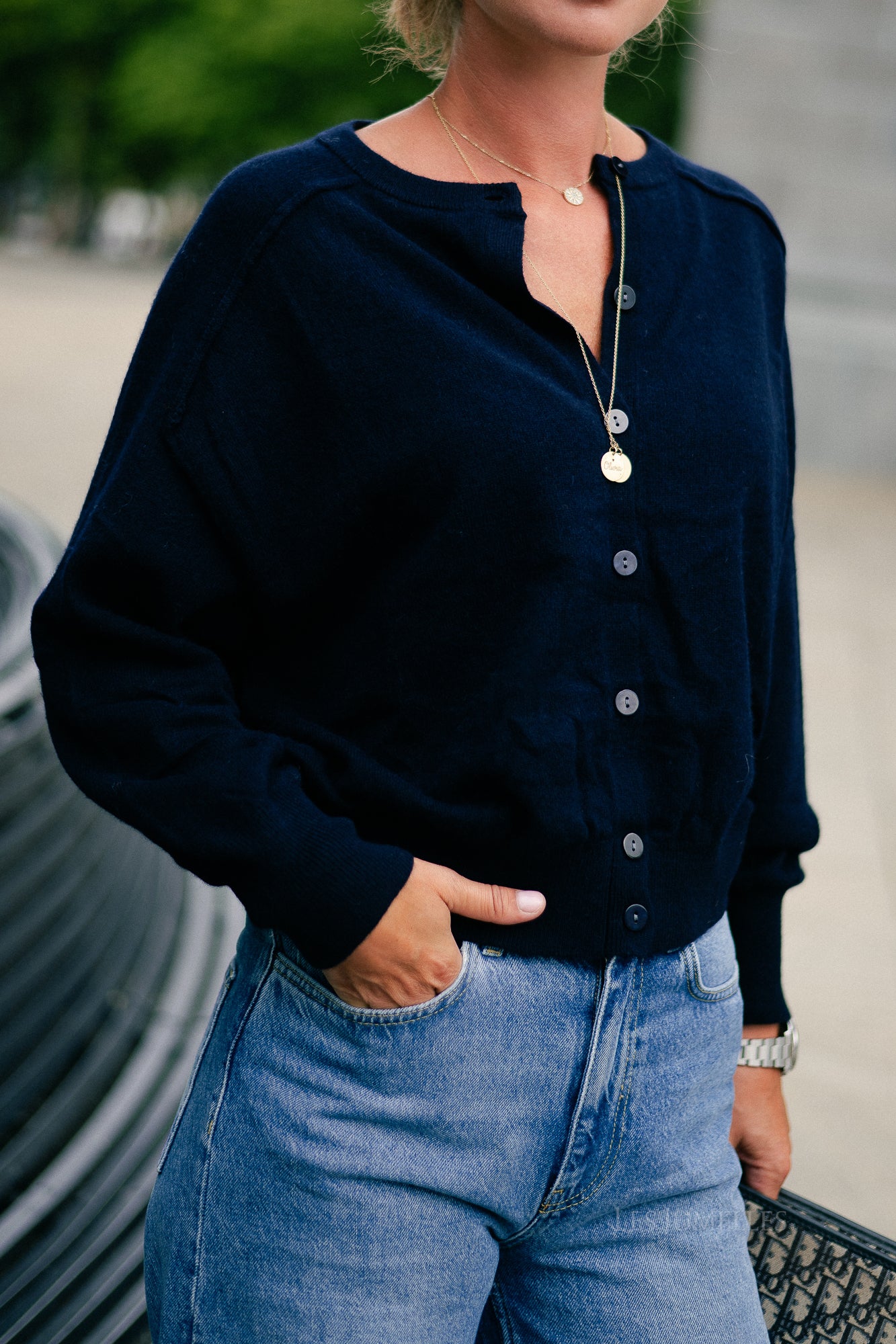 Giulia cardigan navy