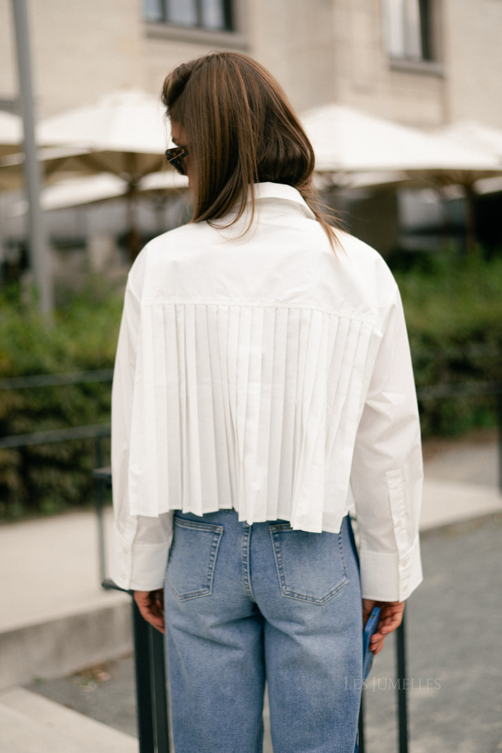 YASRoyalee LS short shirt star white
