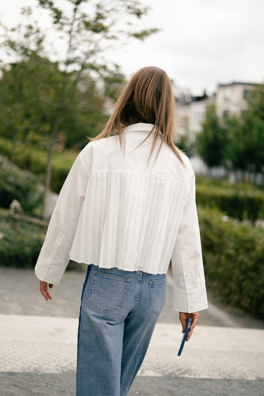 YASRoyalee LS short shirt star white