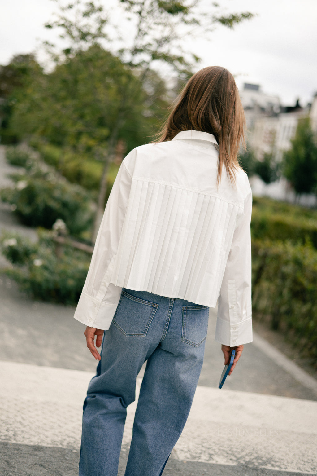 YASRoyalee LS short shirt star white