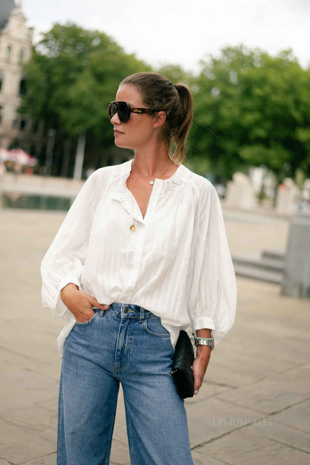 Poppy blouse white