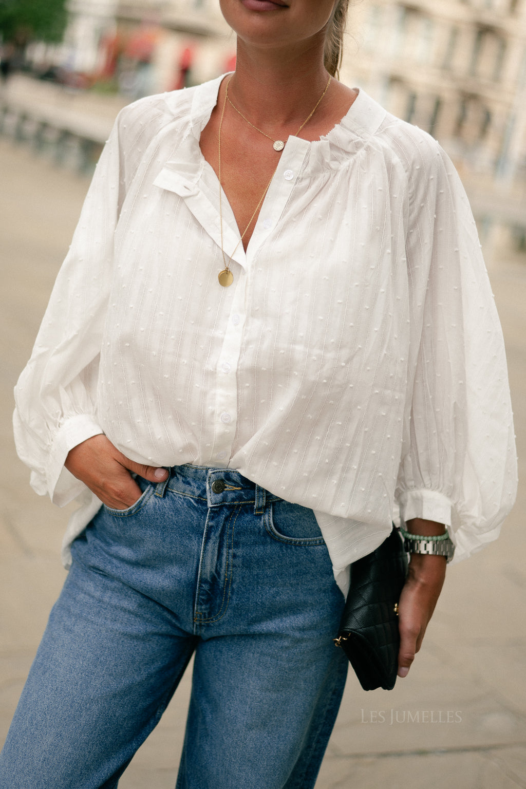 Poppy blouse white