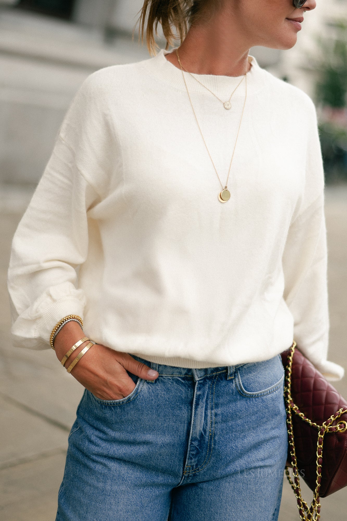 Pull Loua écru
