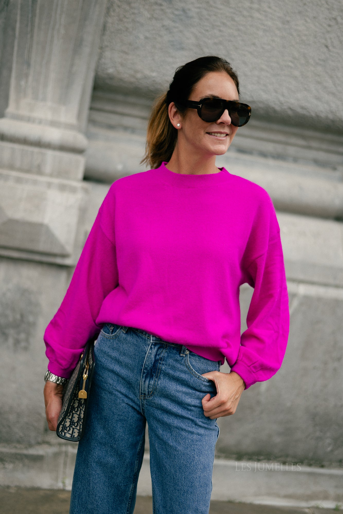Loua jumper fuchsia