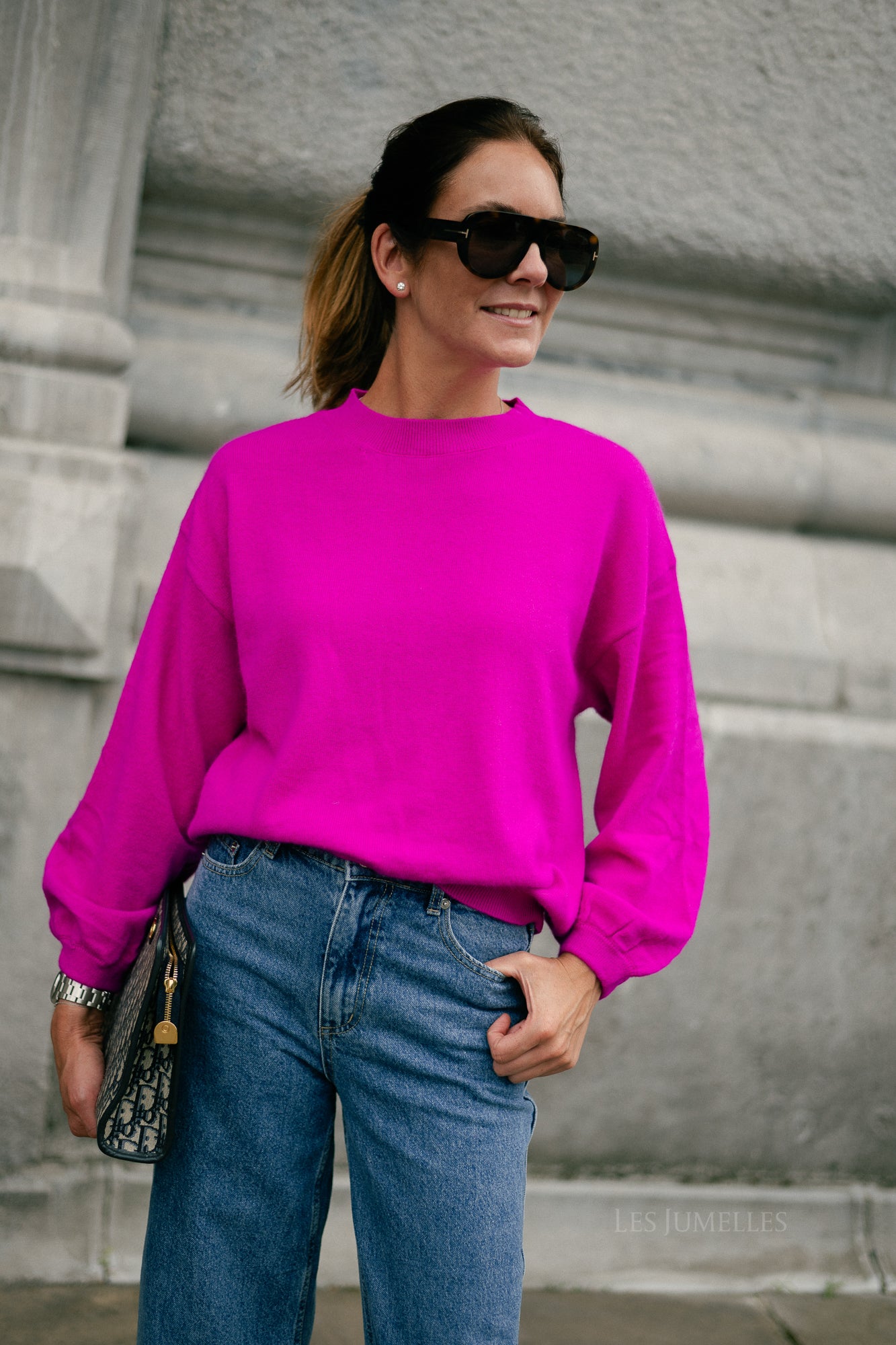 Loua jumper fuchsia