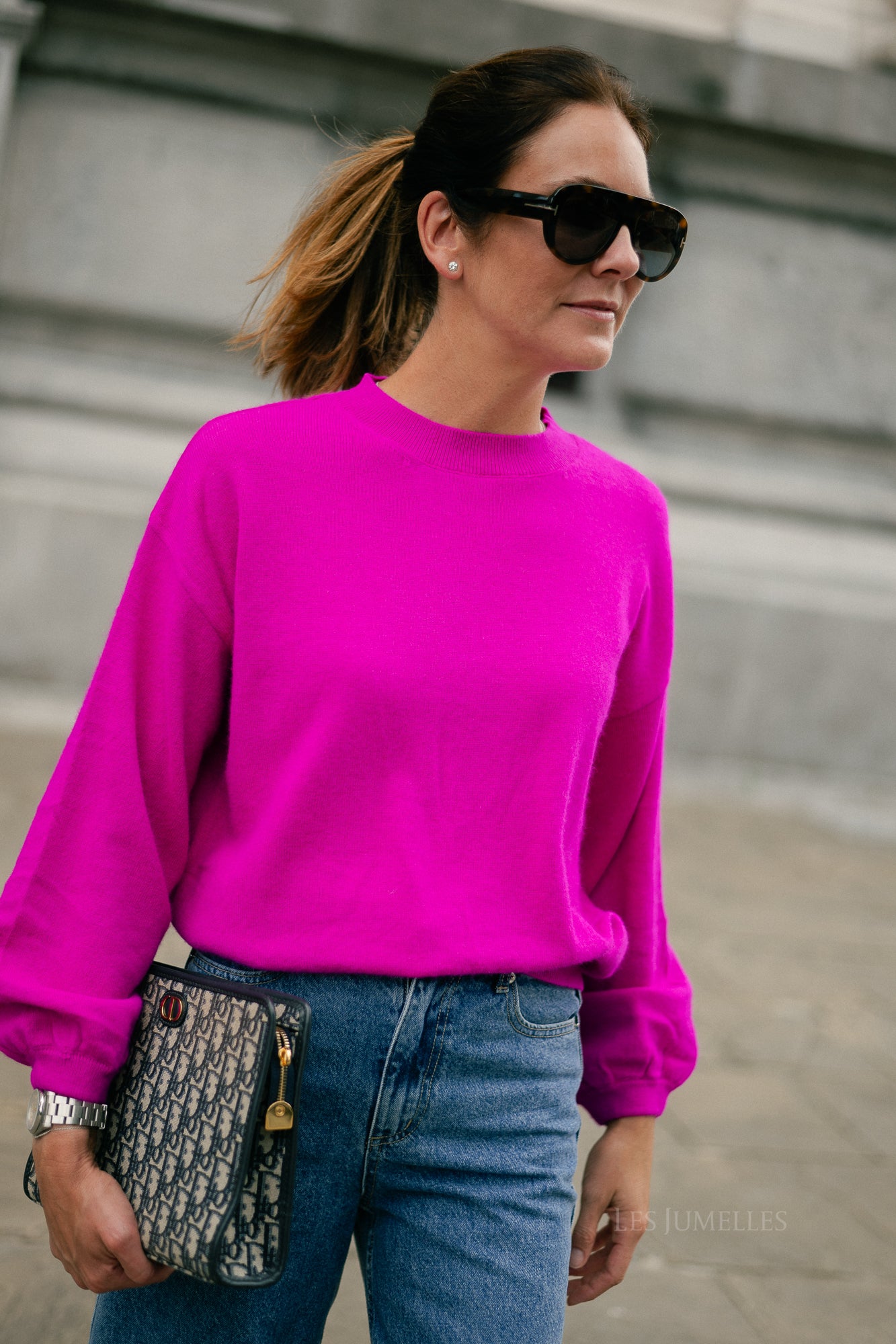 Loua jumper fuchsia