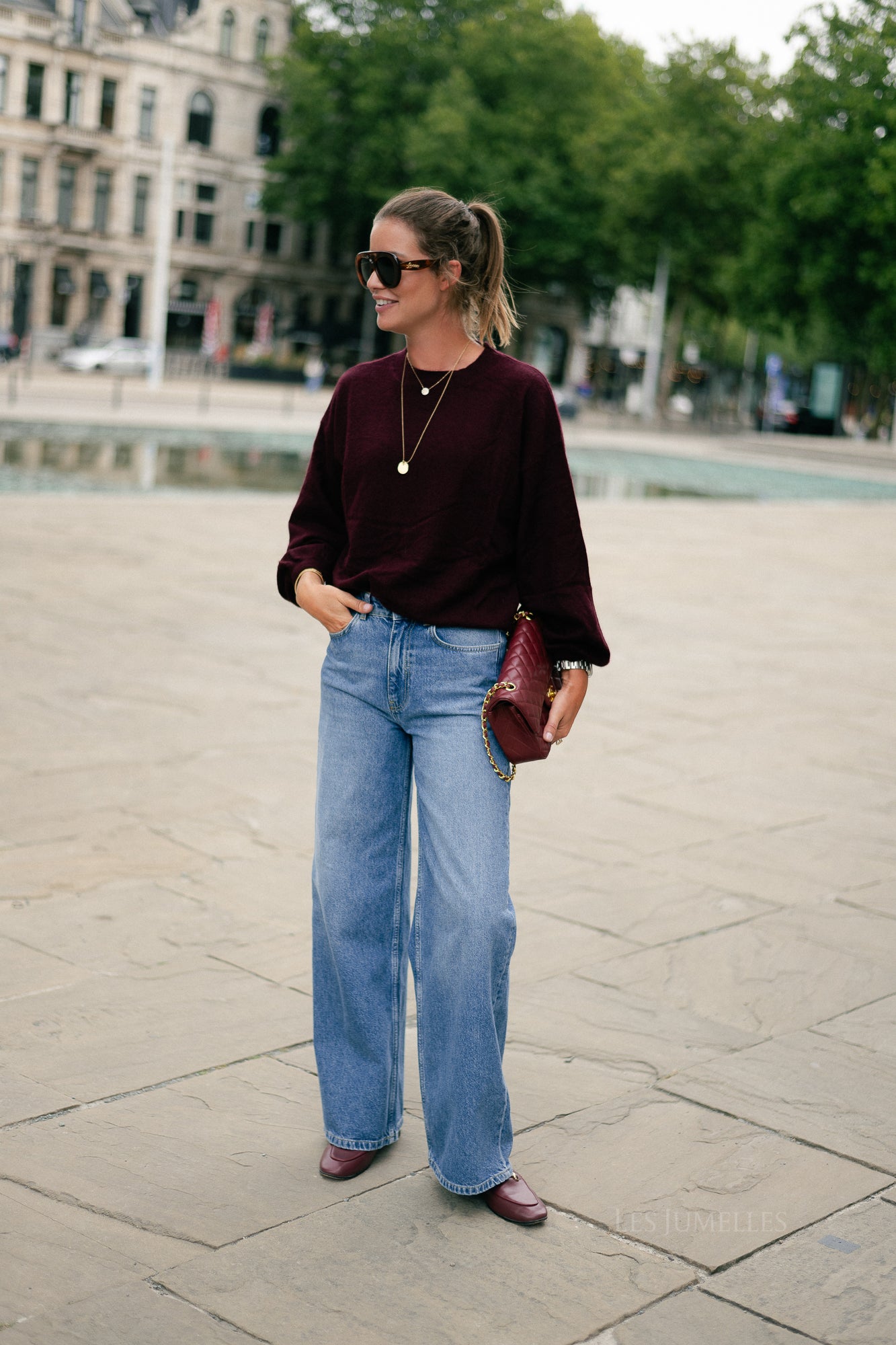 Loua jumper burgundy