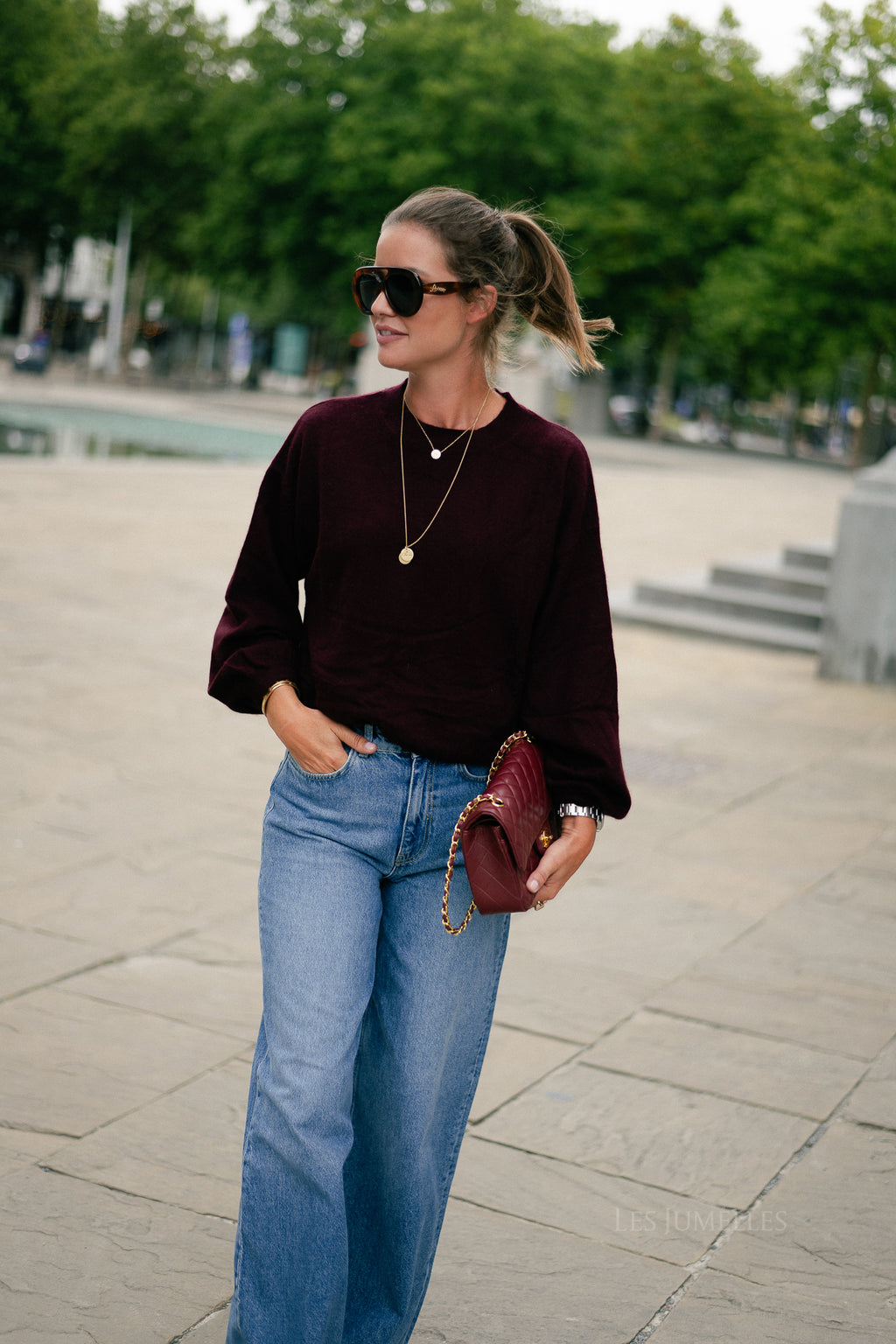 Loua jumper burgundy