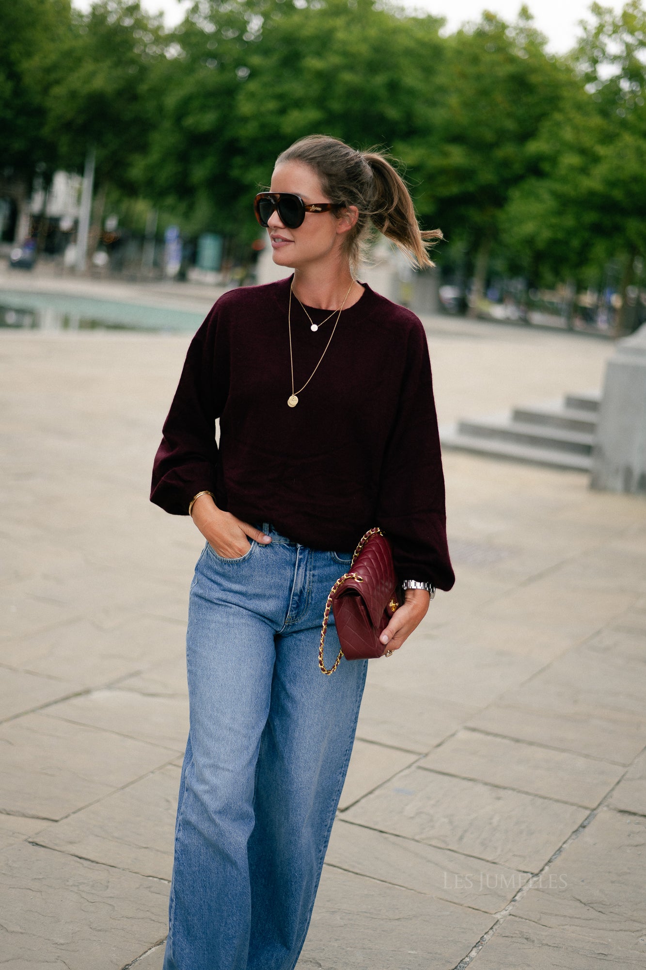 Loua jumper burgundy