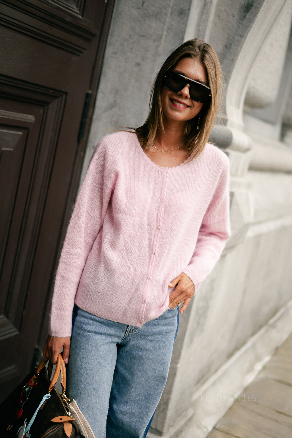 Juline cardigan candy rose