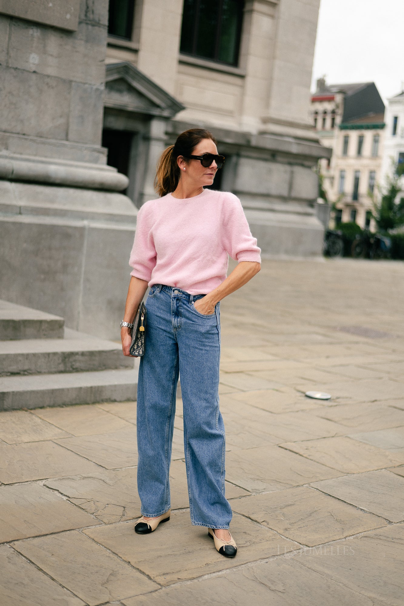 Megan SS knitted jumper light pink