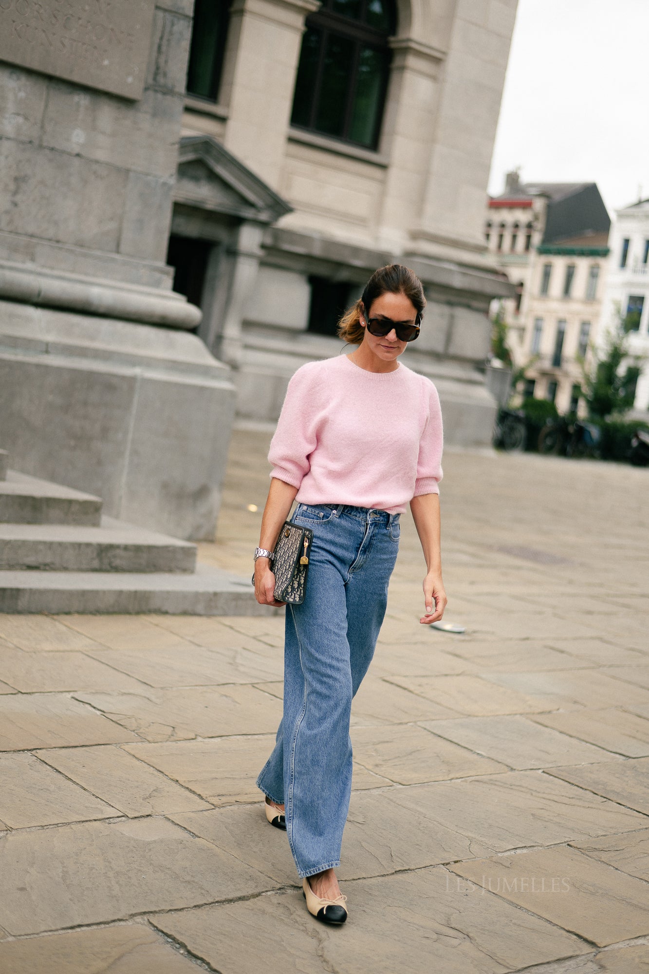Megan SS knitted jumper light pink