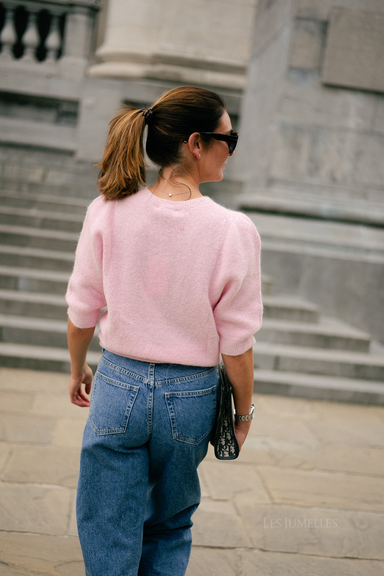 Megan SS knitted jumper light pink