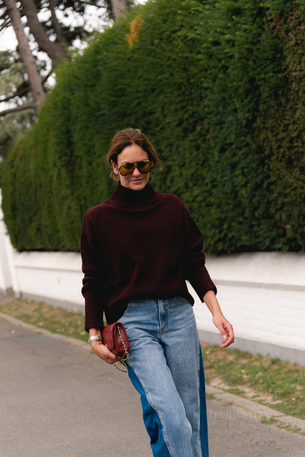 Pinto jumper burgundy