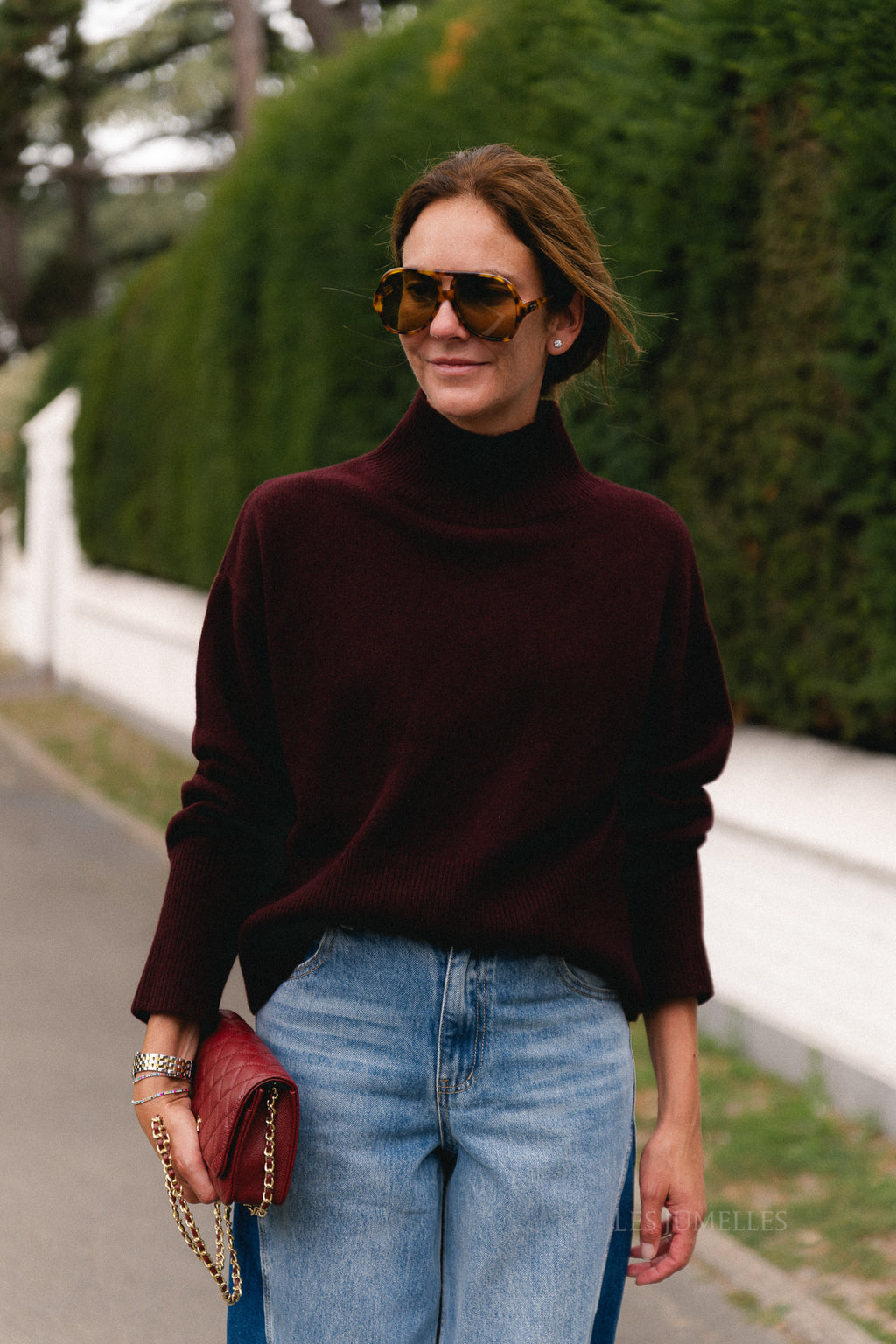 Pinto jumper burgundy