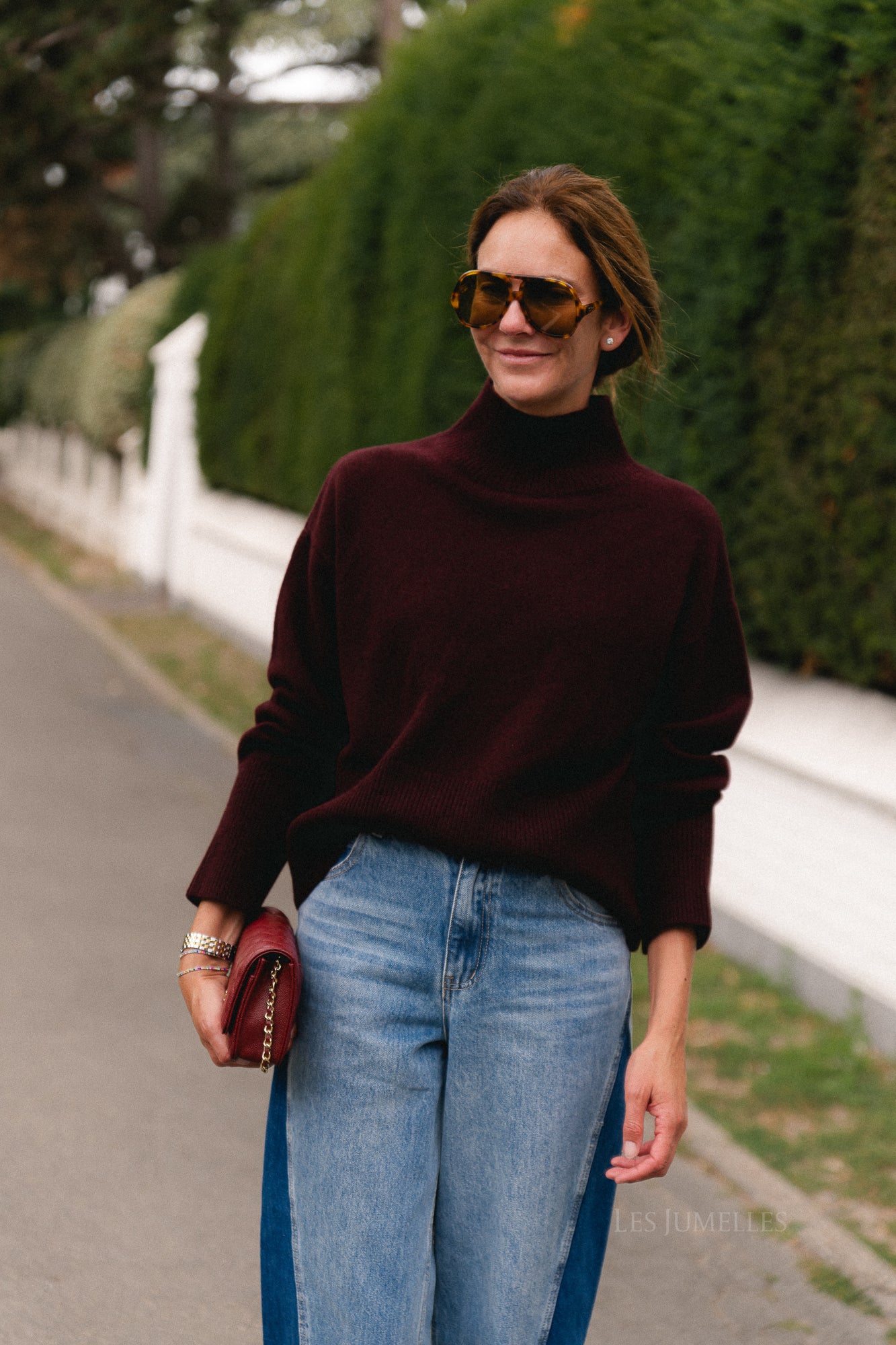 Pinto jumper burgundy