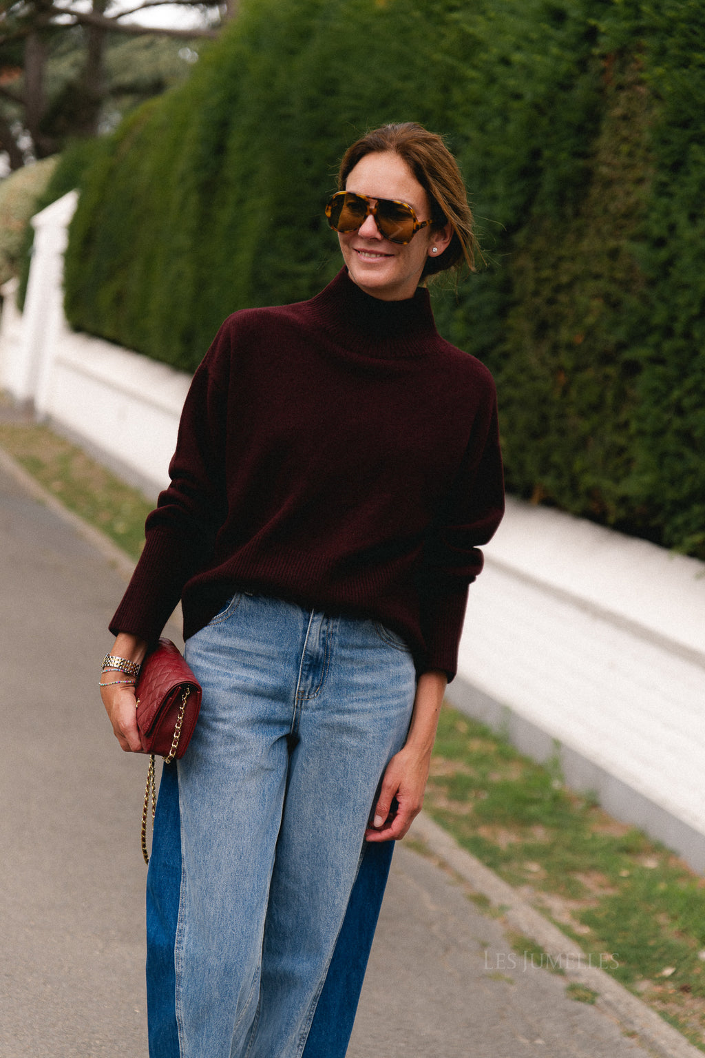 Pinto jumper burgundy