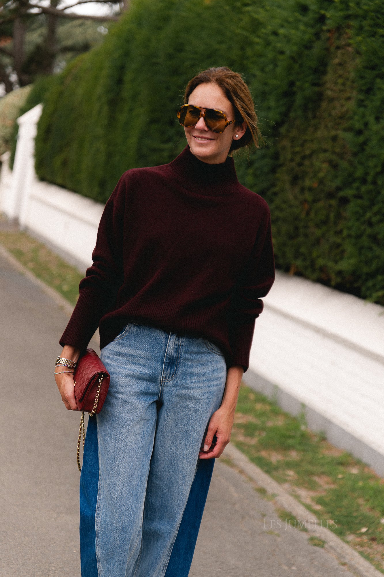 Pinto jumper burgundy