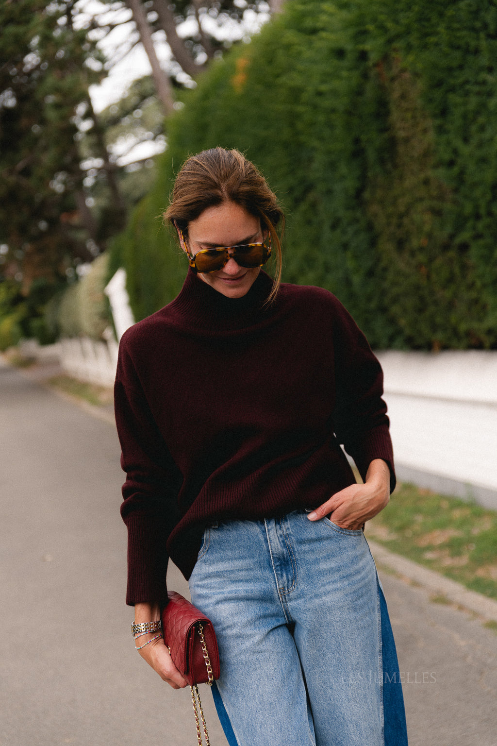Pinto jumper burgundy