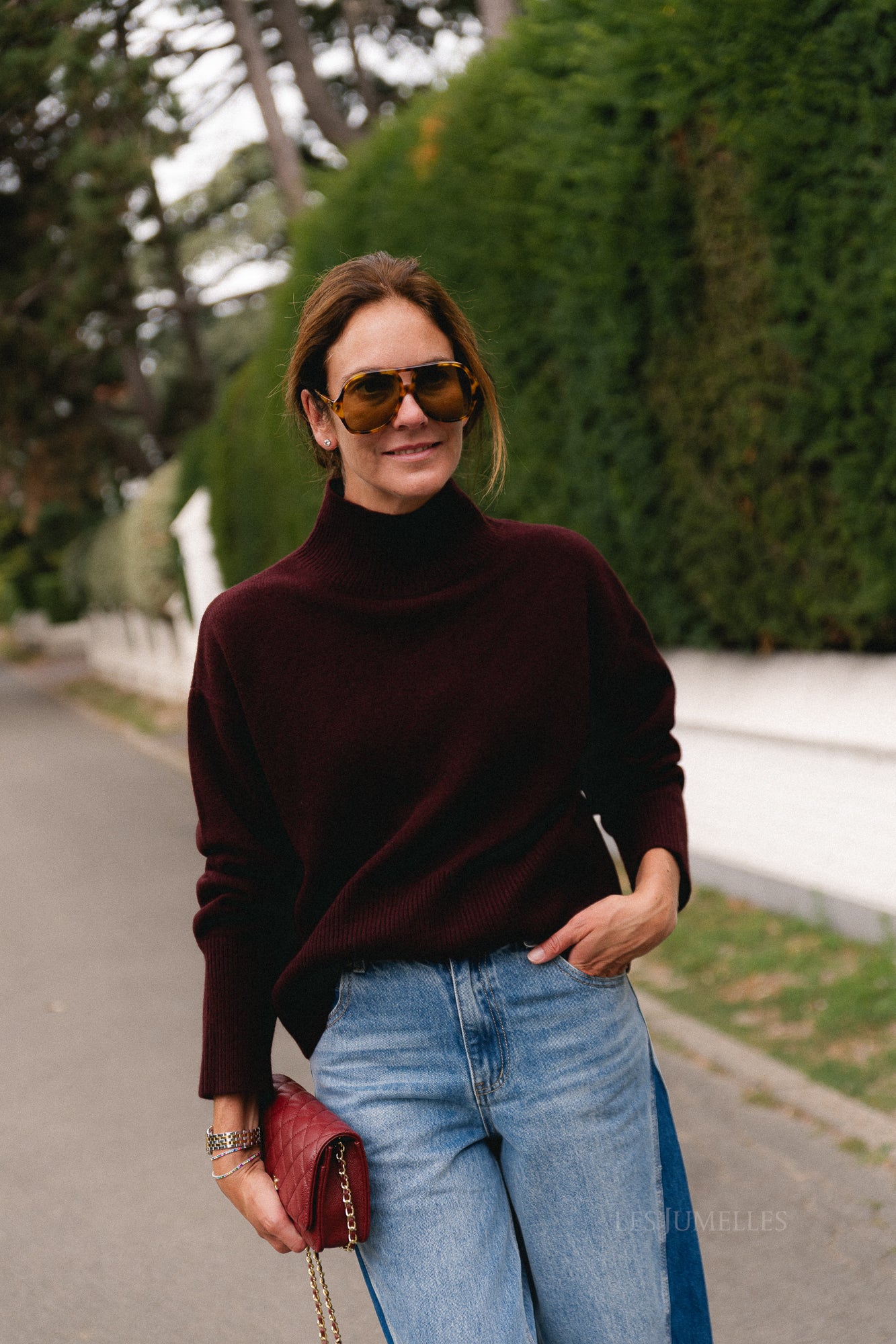 Pinto jumper burgundy