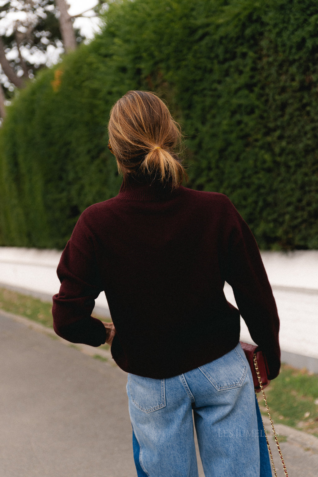Pinto jumper burgundy