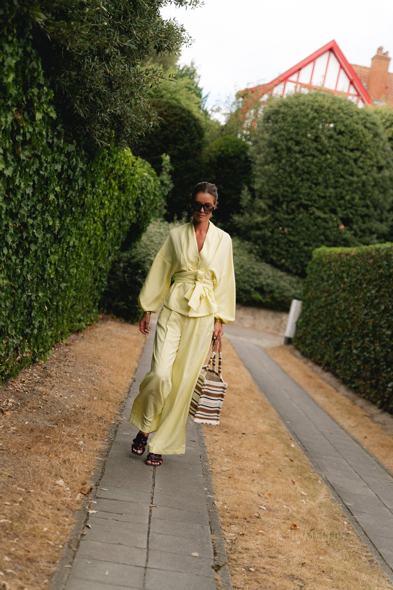 Kylie kimono blouse butter yellow