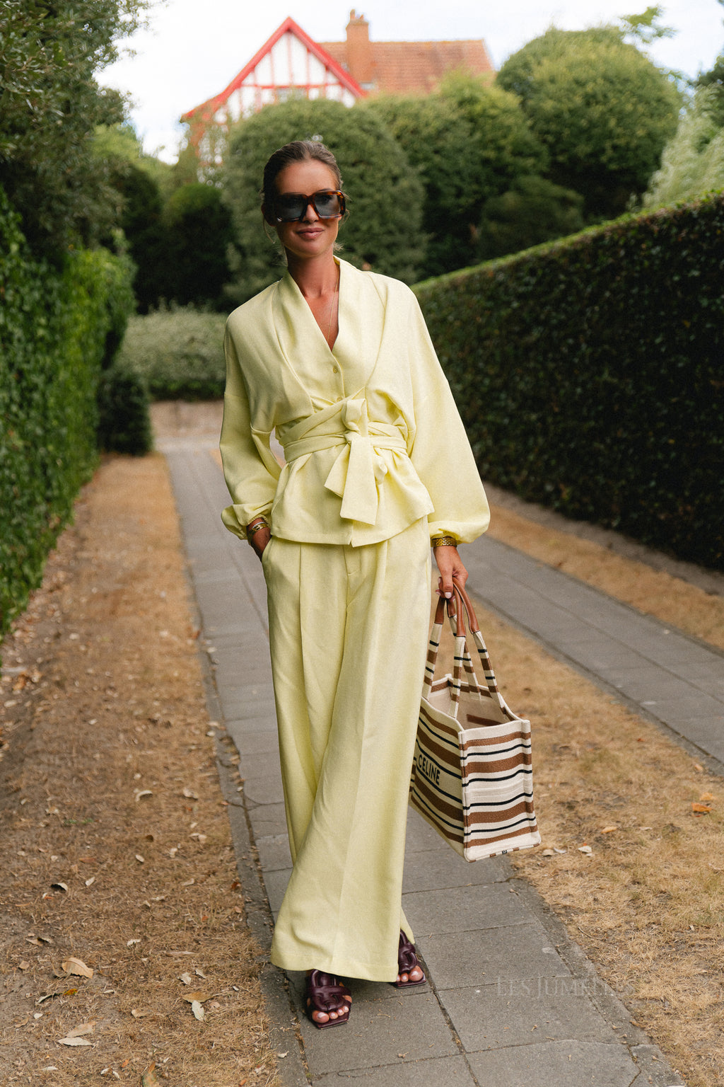 Kylie kimono blouse butter yellow
