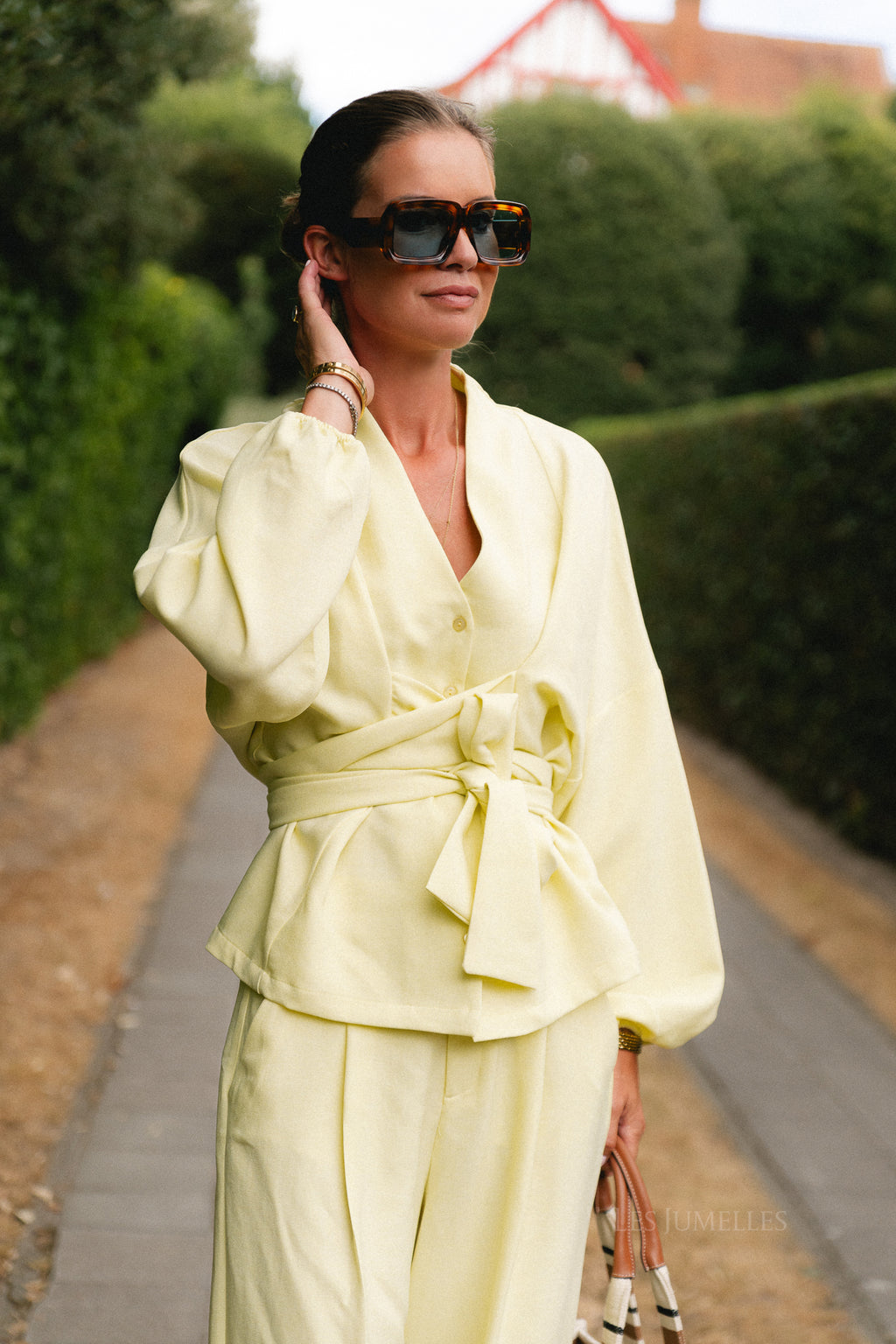 Kylie kimono blouse butter yellow