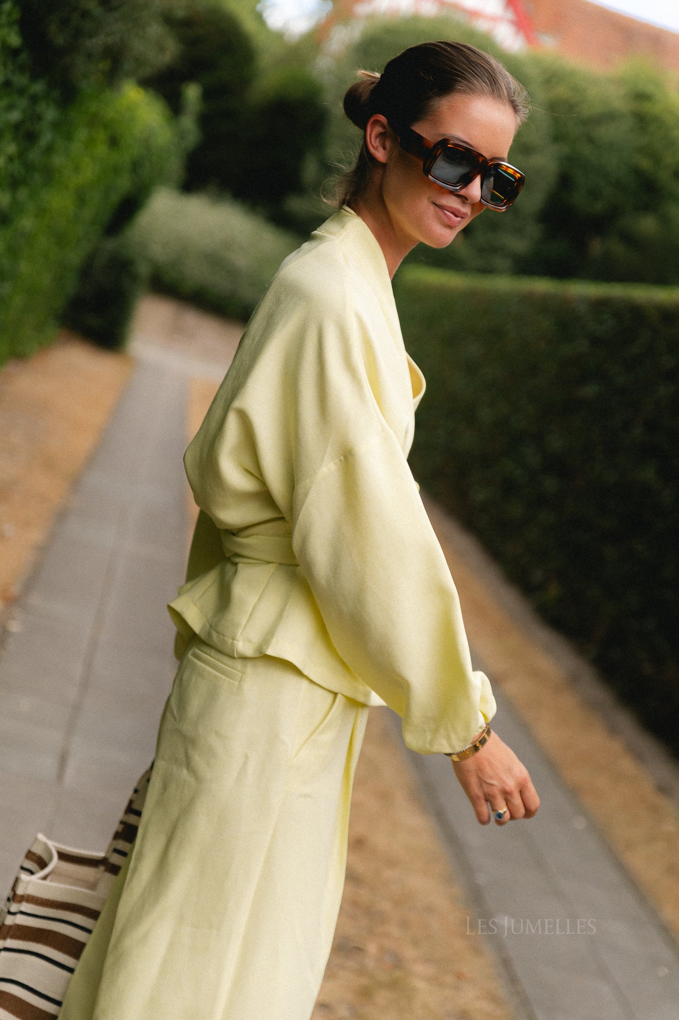 Kylie kimono blouse butter yellow