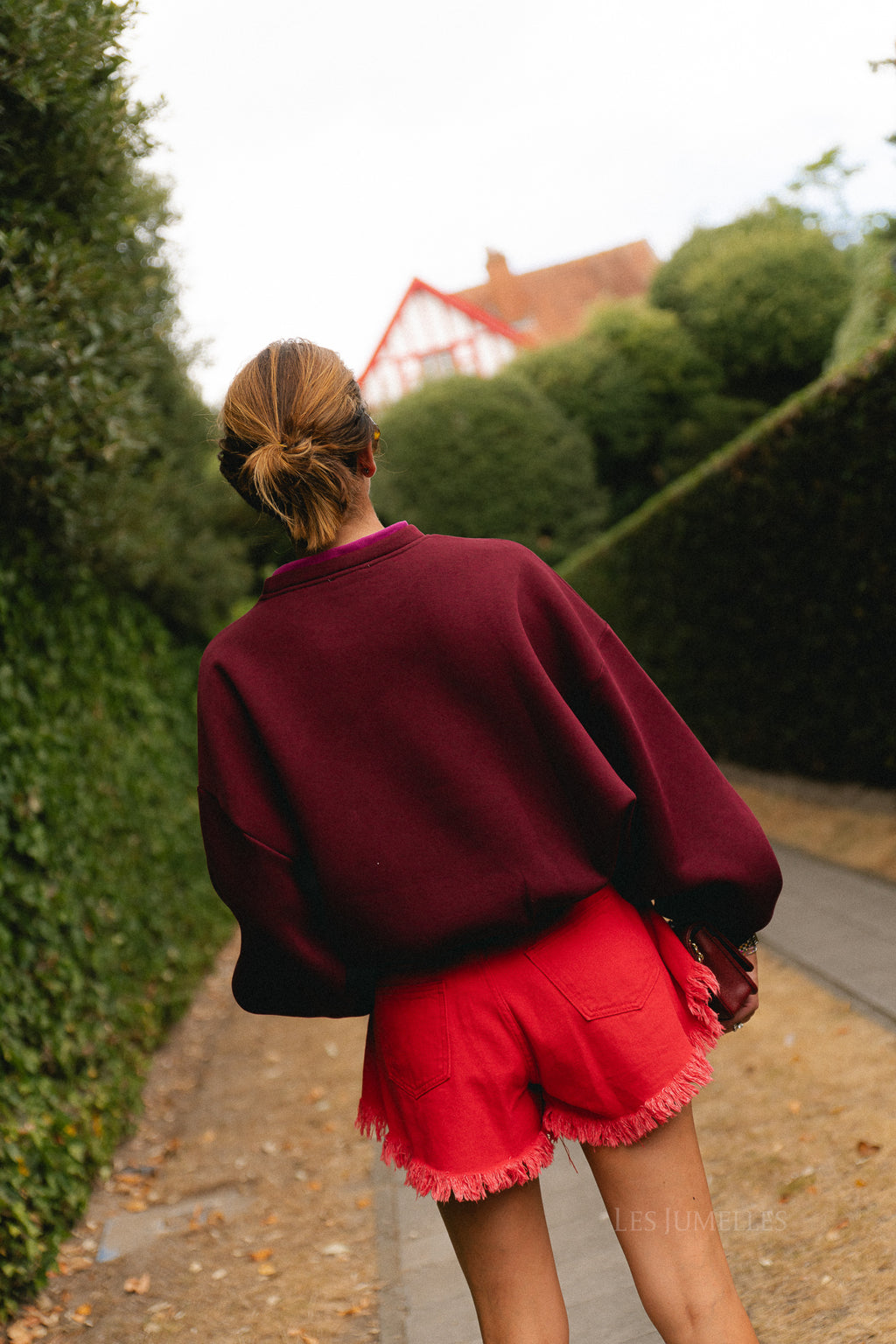 Anna sweater cherry/orchid