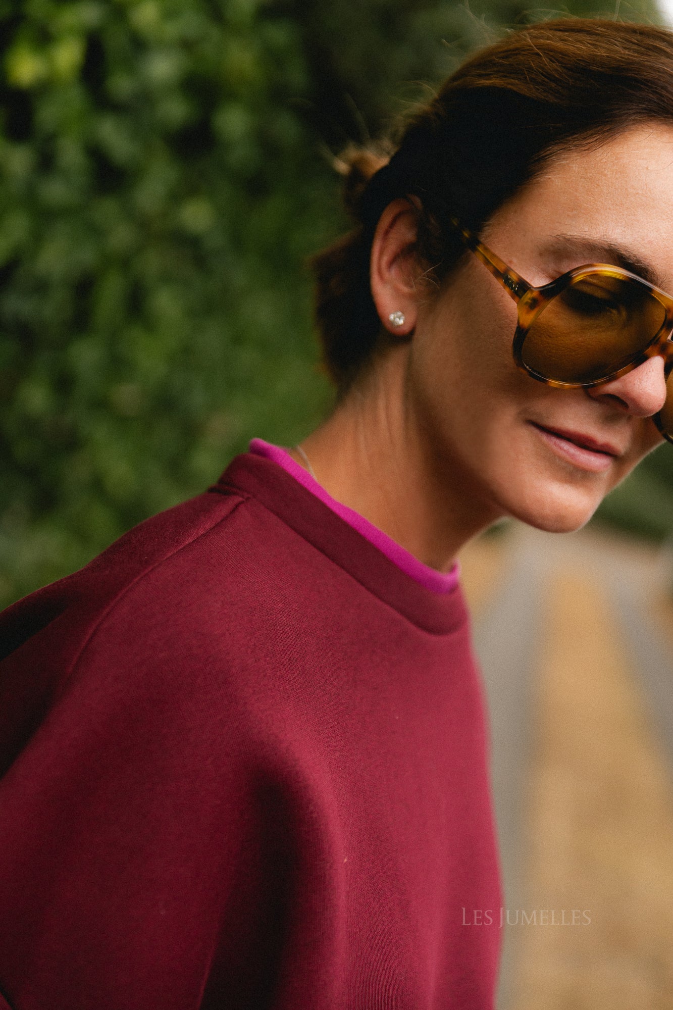 Anna sweater cherry/orchid