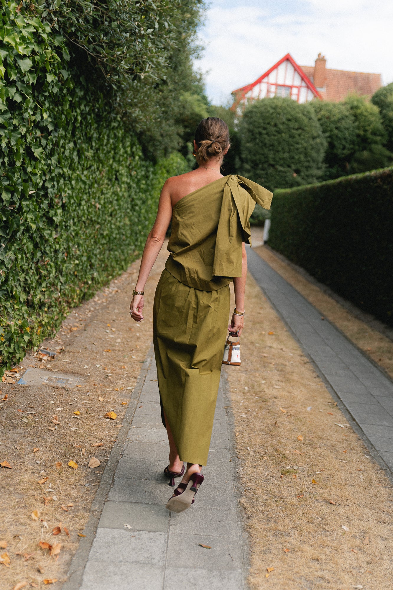 Emmilou maxi skirt green olive
