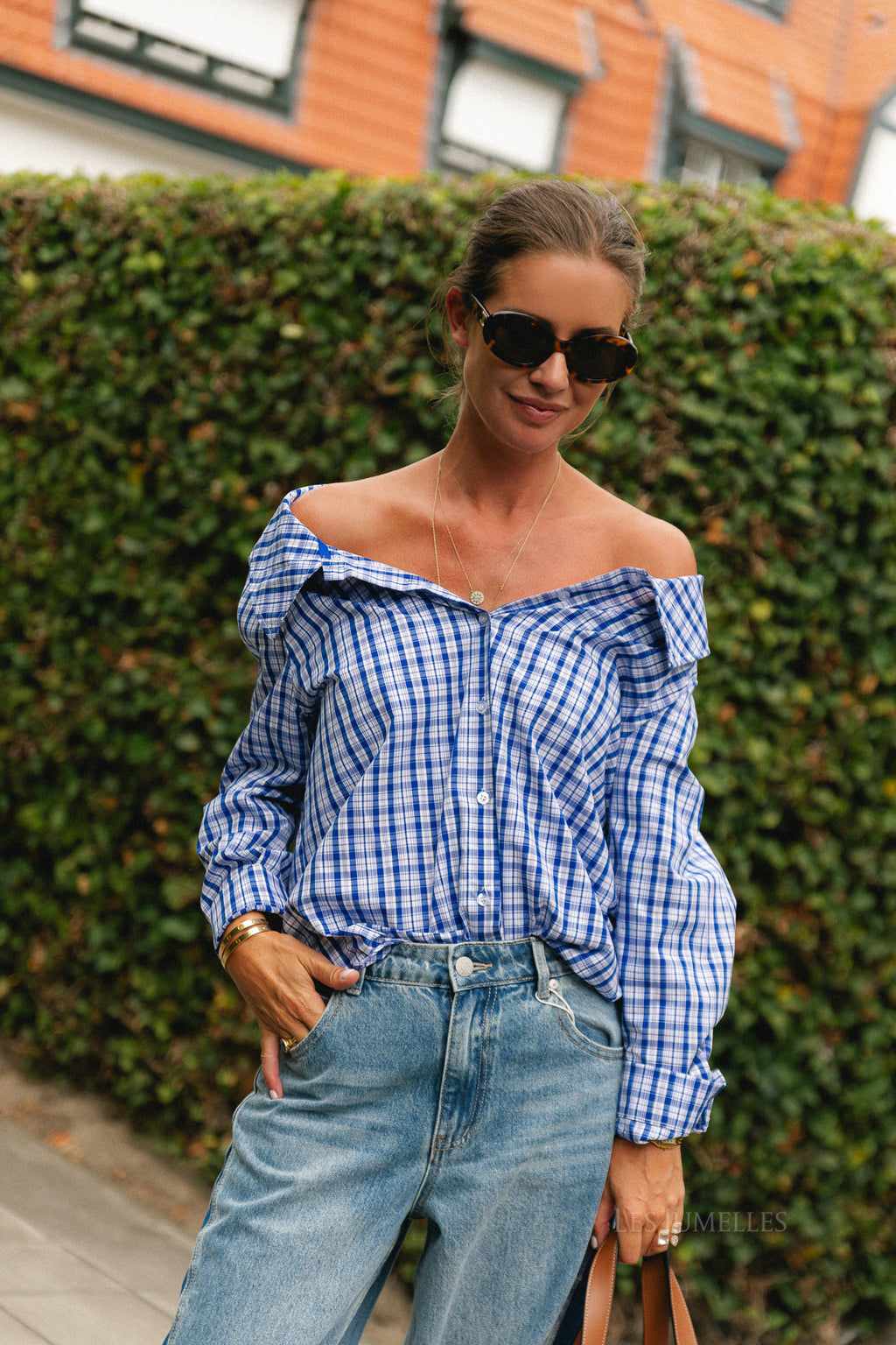 Sydney checked shirt blue