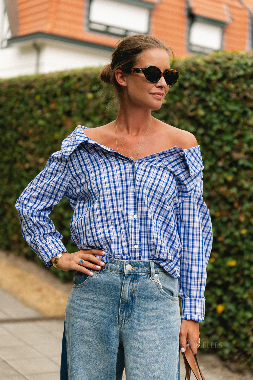 Sydney checked shirt blue